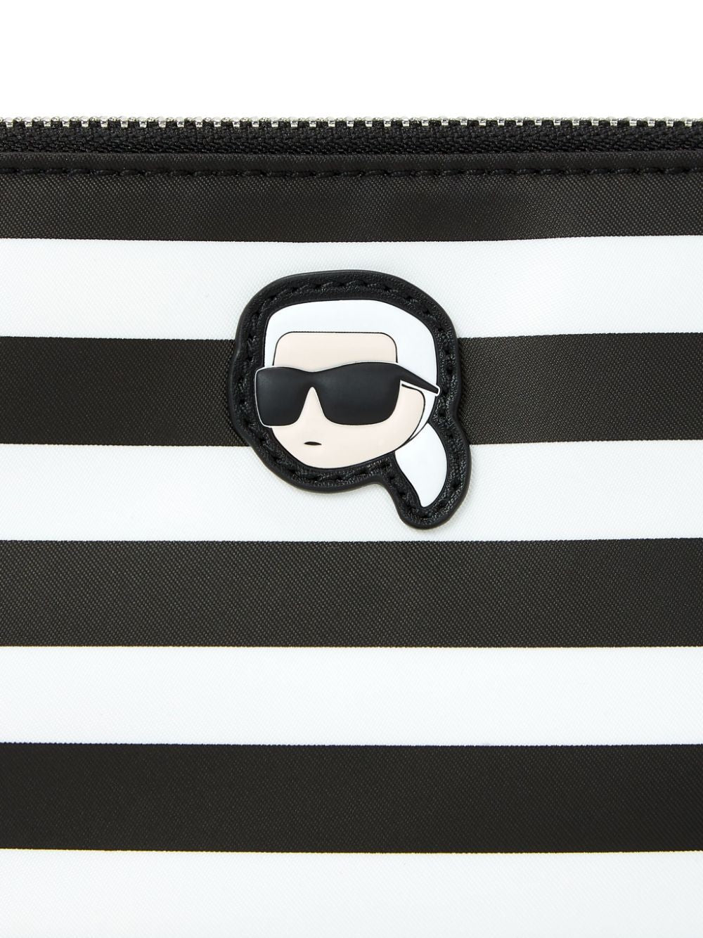 KARL LAGERFELD IKON Nylon Mini Shoulder Pouch Handbag