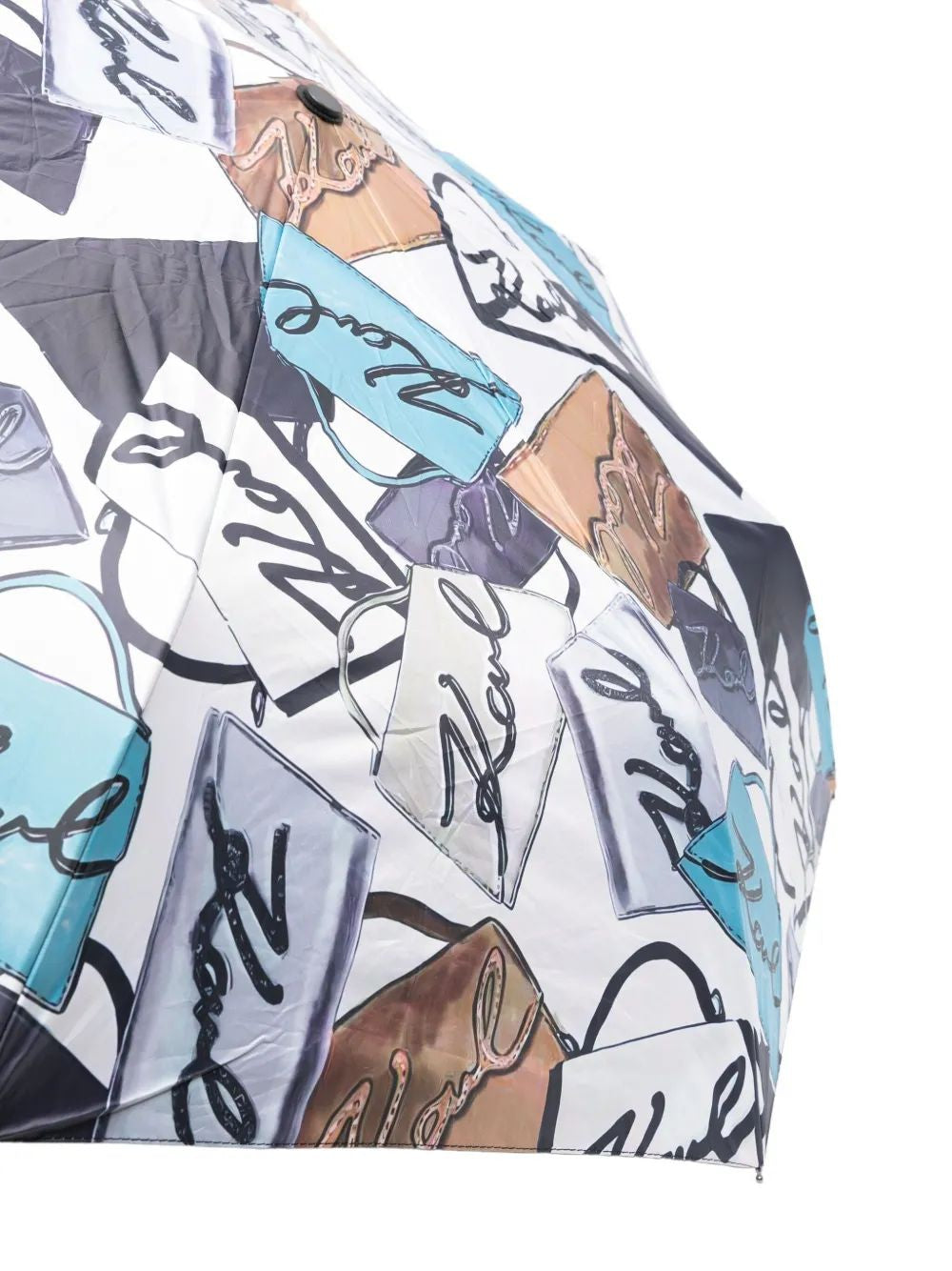 KARL LAGERFELD Signature Compact Umbrella