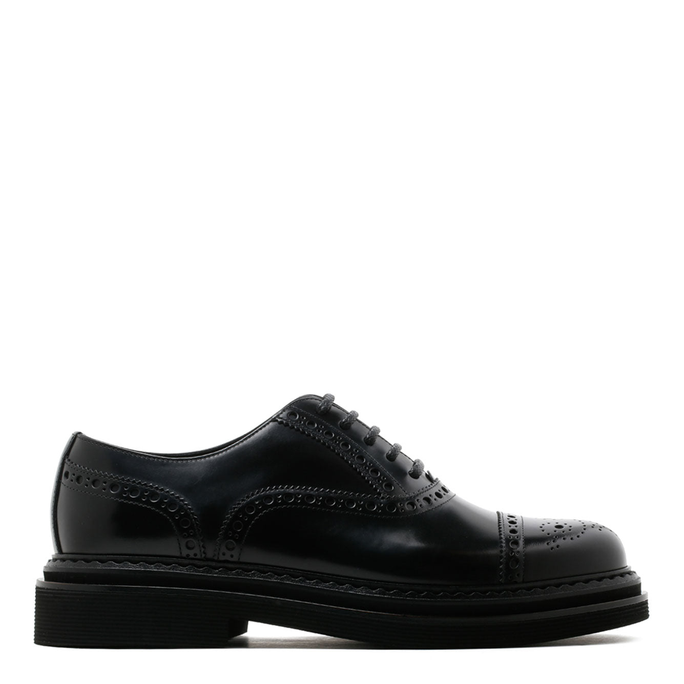 DOLCE & GABBANA Leather Lace-Up Brogue Shoes for Men