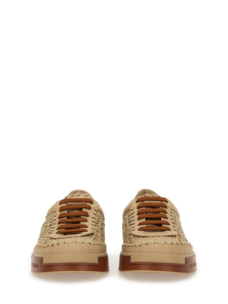 DOLCE & GABBANA Men's Woven Portofino Sneaker