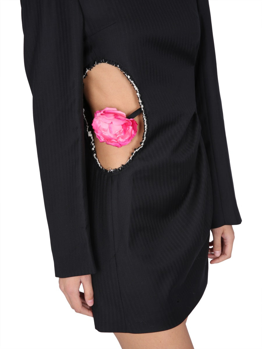 ACNE STUDIOS Chic Wool Dress with Round Neckline