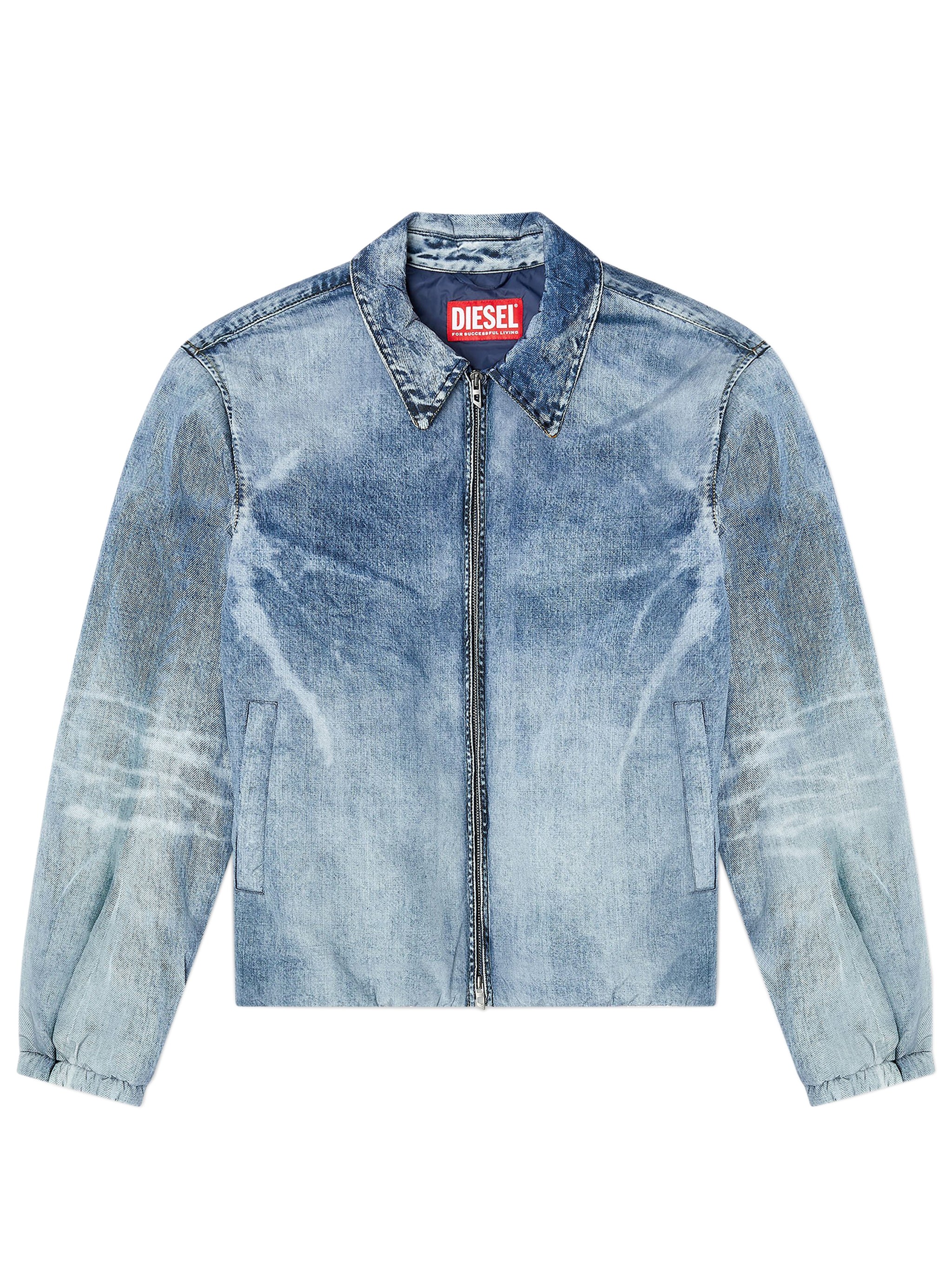 DIESEL Classic Denim-Look Padded Jacket for Men - Stylish Outerwear