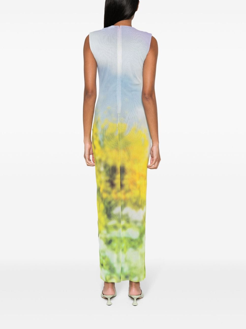 ACNE STUDIOS Printed Long Dress - Sleeveless Design