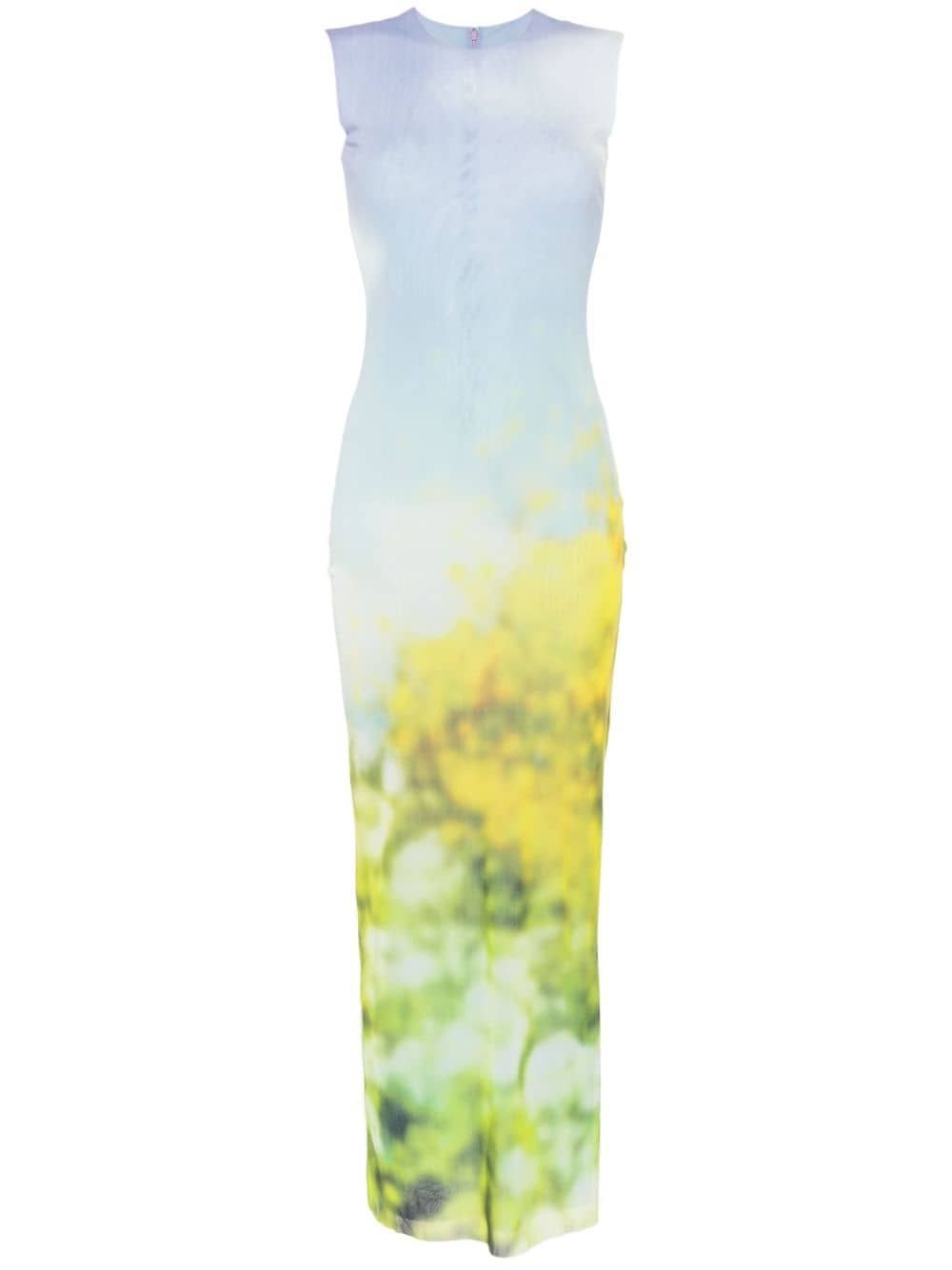 ACNE STUDIOS Printed Long Dress - Sleeveless Design