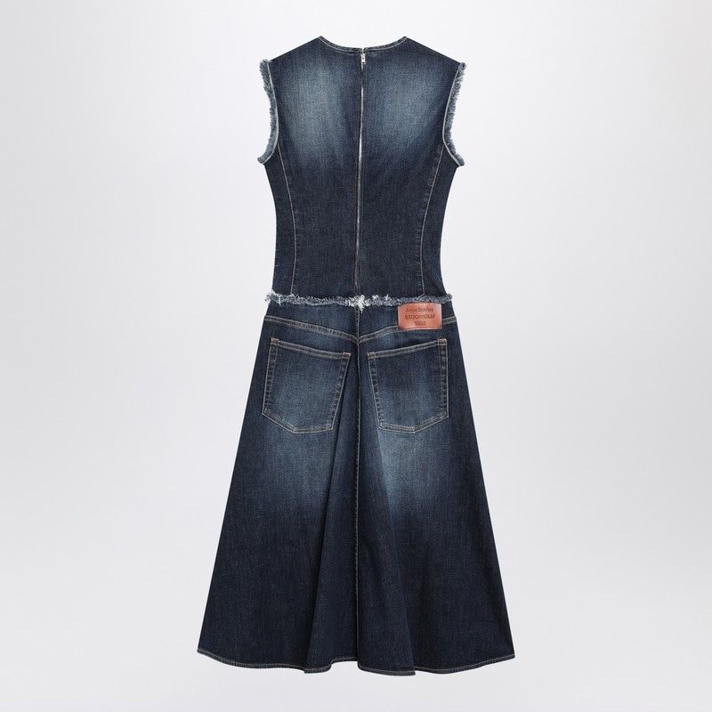 ACNE STUDIOS Layered Denim Midi Dress