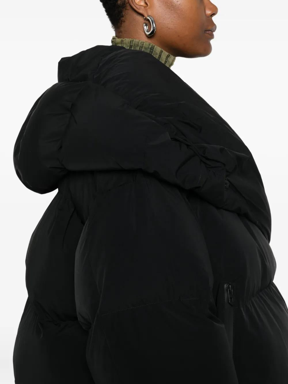 DIESEL Cropped High Neck Mini Down Jacket