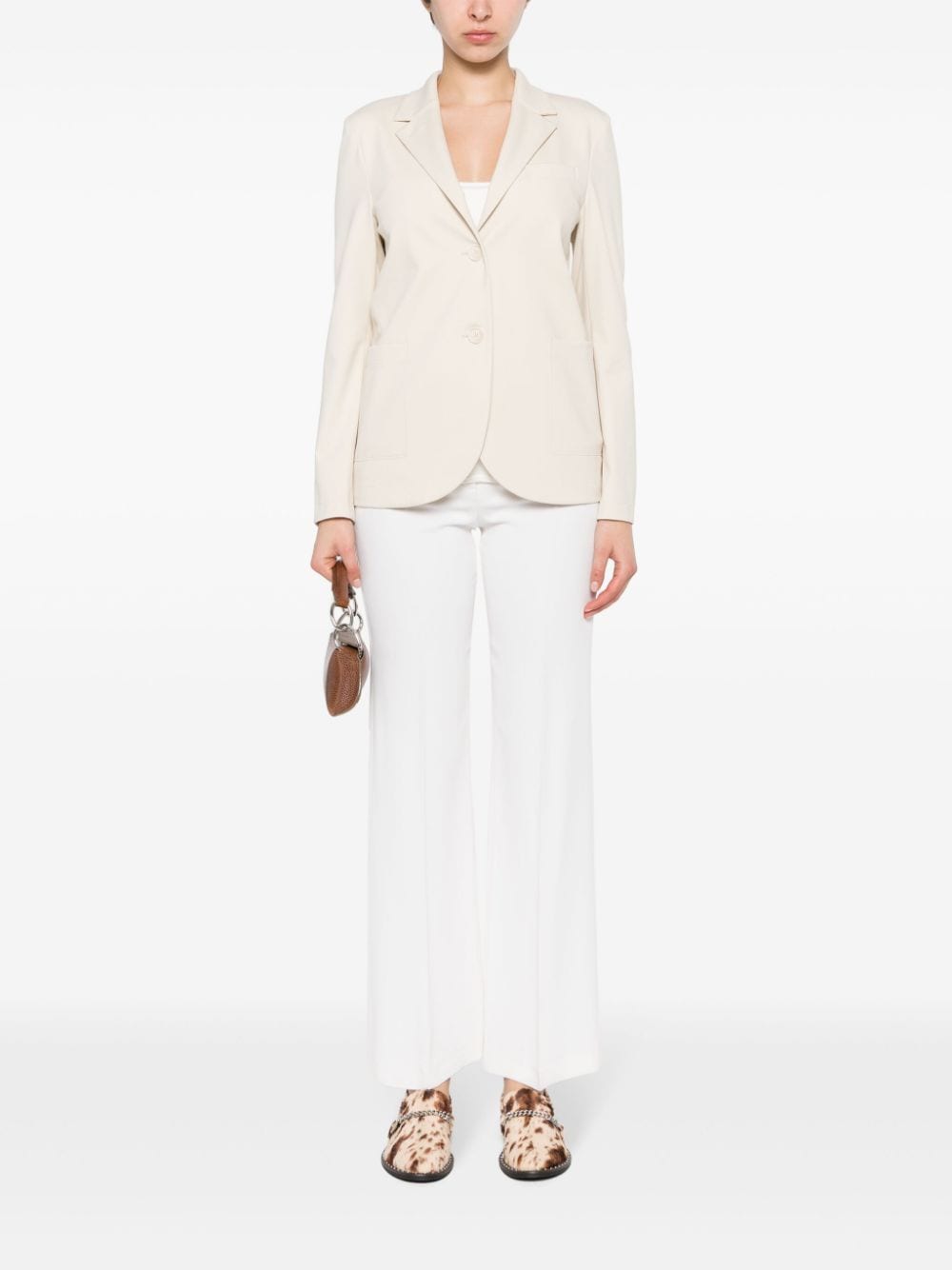 HARRIS WHARF LONDON Single-Breasted Blazer Jacket