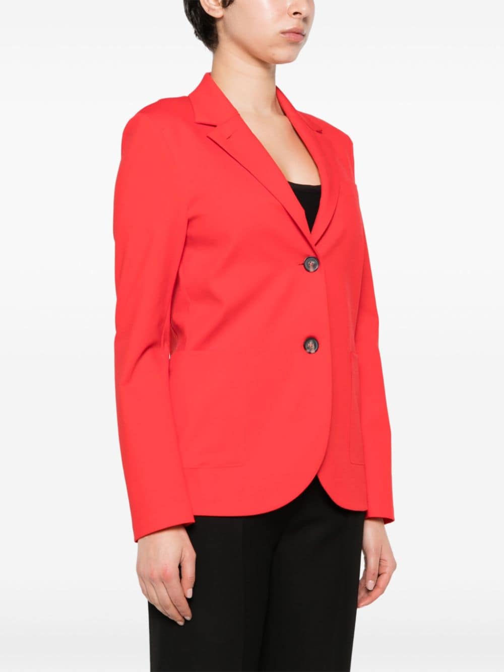 HARRIS WHARF LONDON Sleek Single-Breasted Blazer Jacket