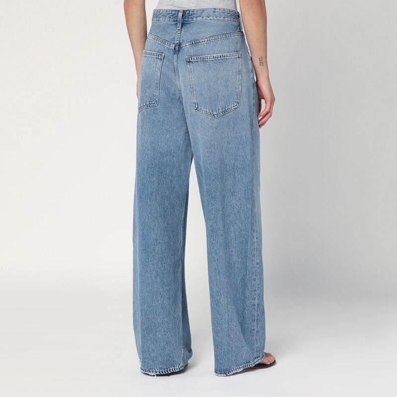 AGOLDE Wide Vana Fold Jeans with Washed Effect