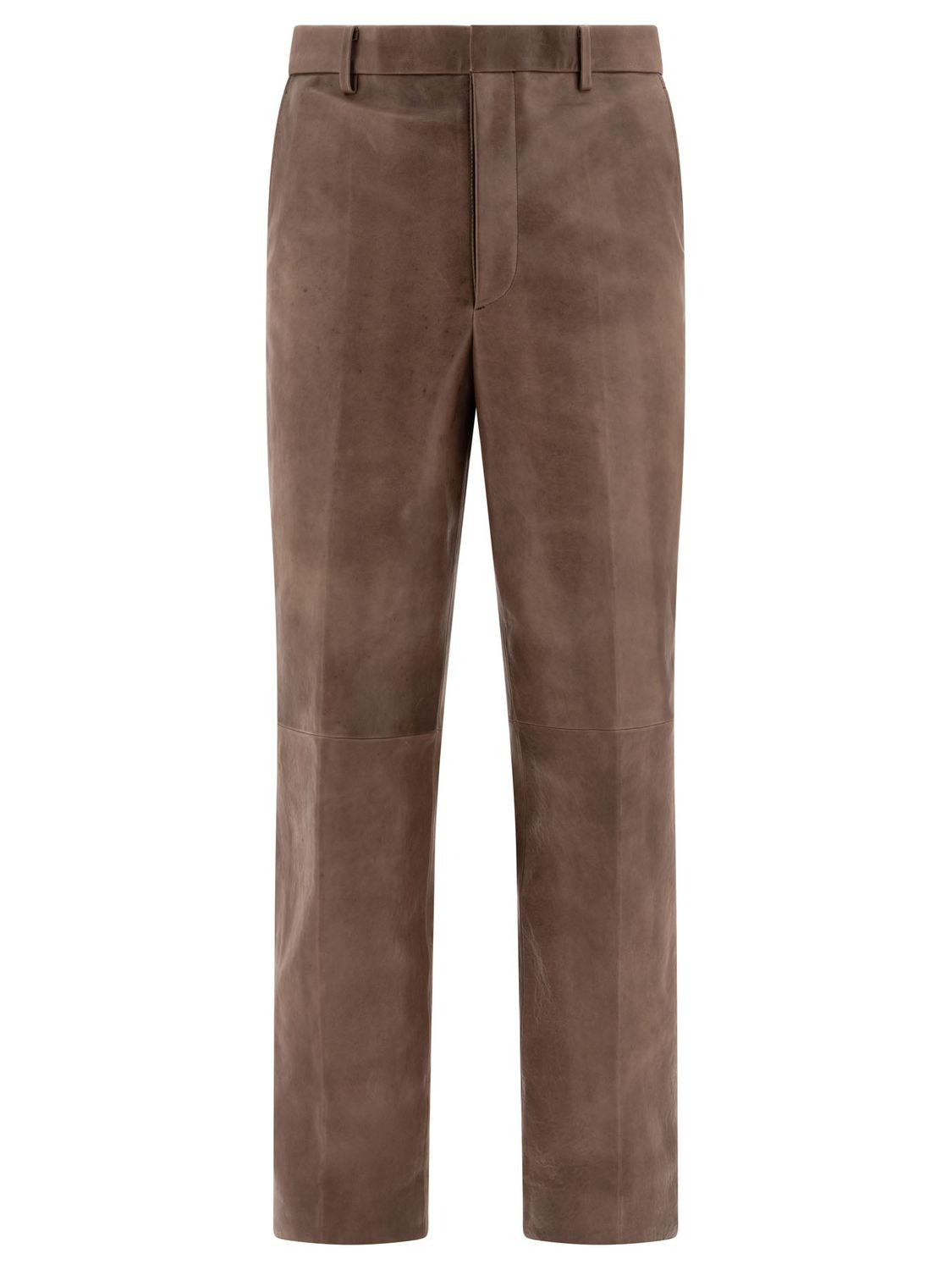 AURALEE Premium Lamb Leather Trousers for Men