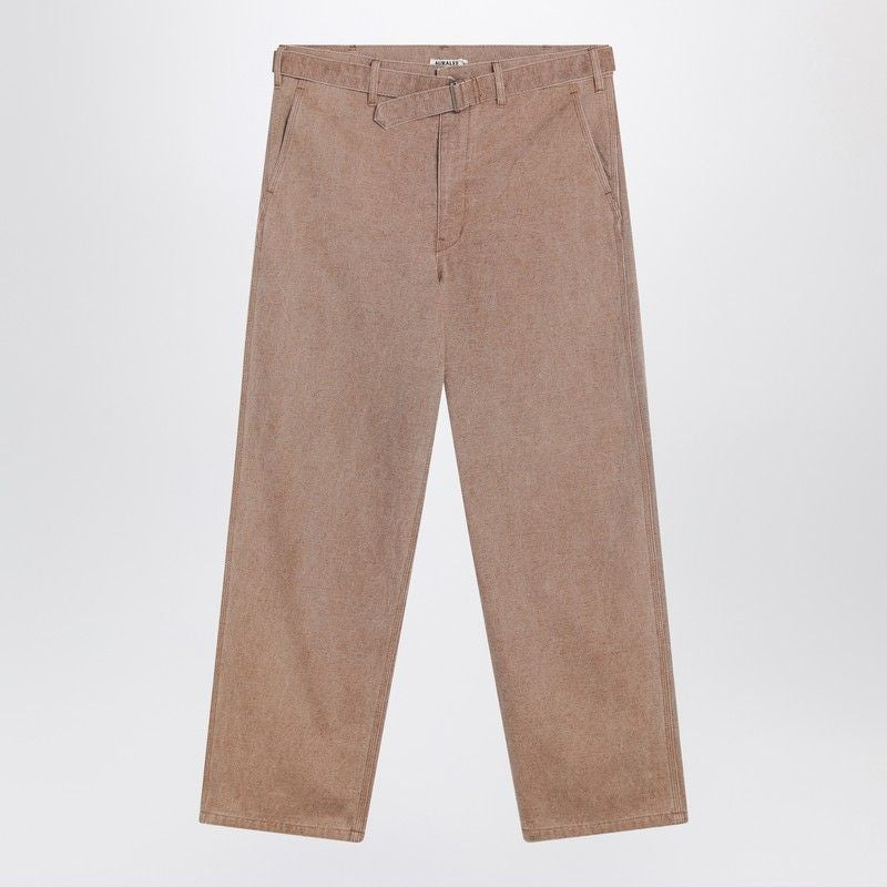 AURALEE Comfortable Adjustable Waist Trousers for Men - FW24