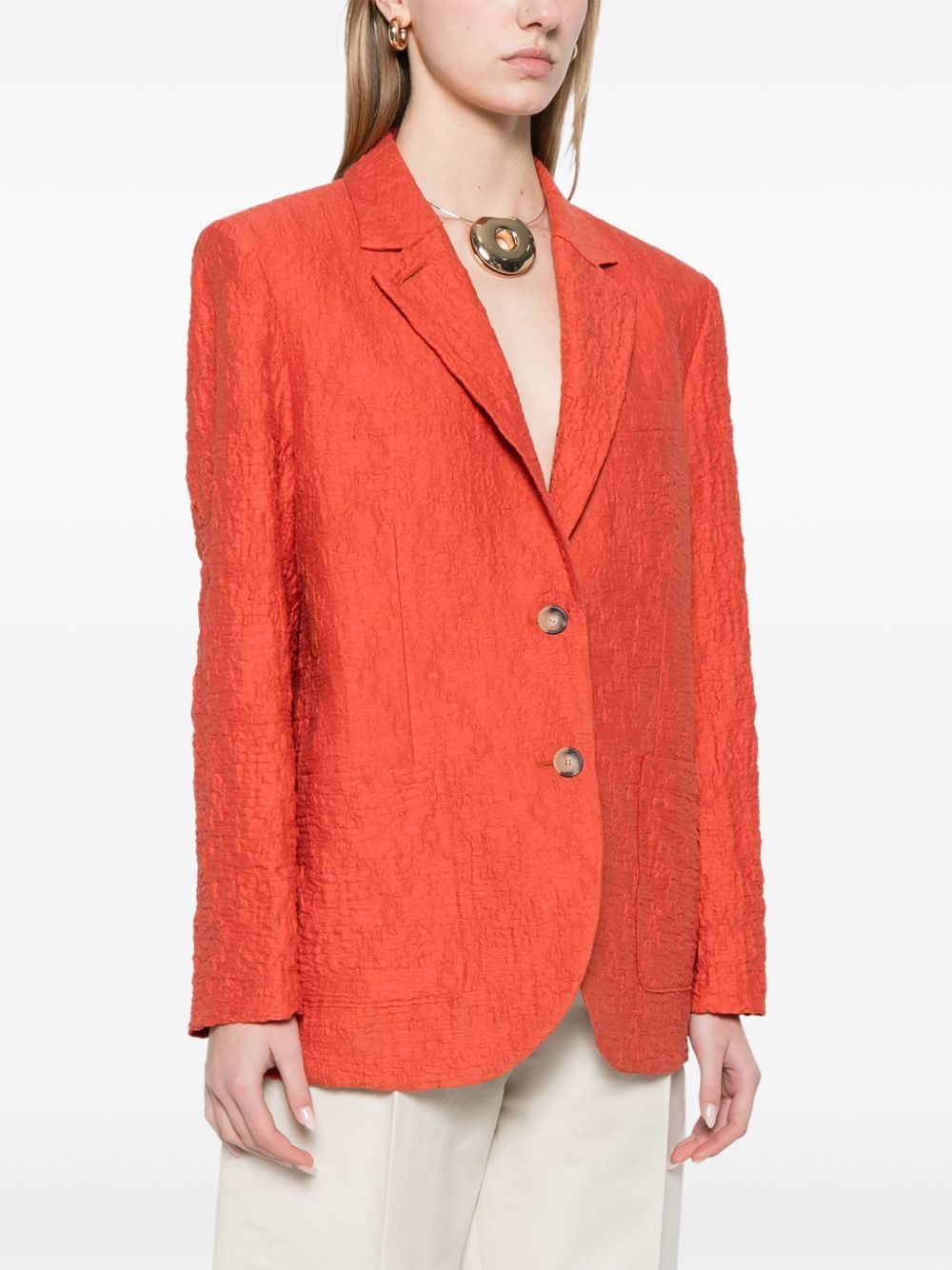 HARRIS WHARF LONDON Cotton Blend Blazer Jacket