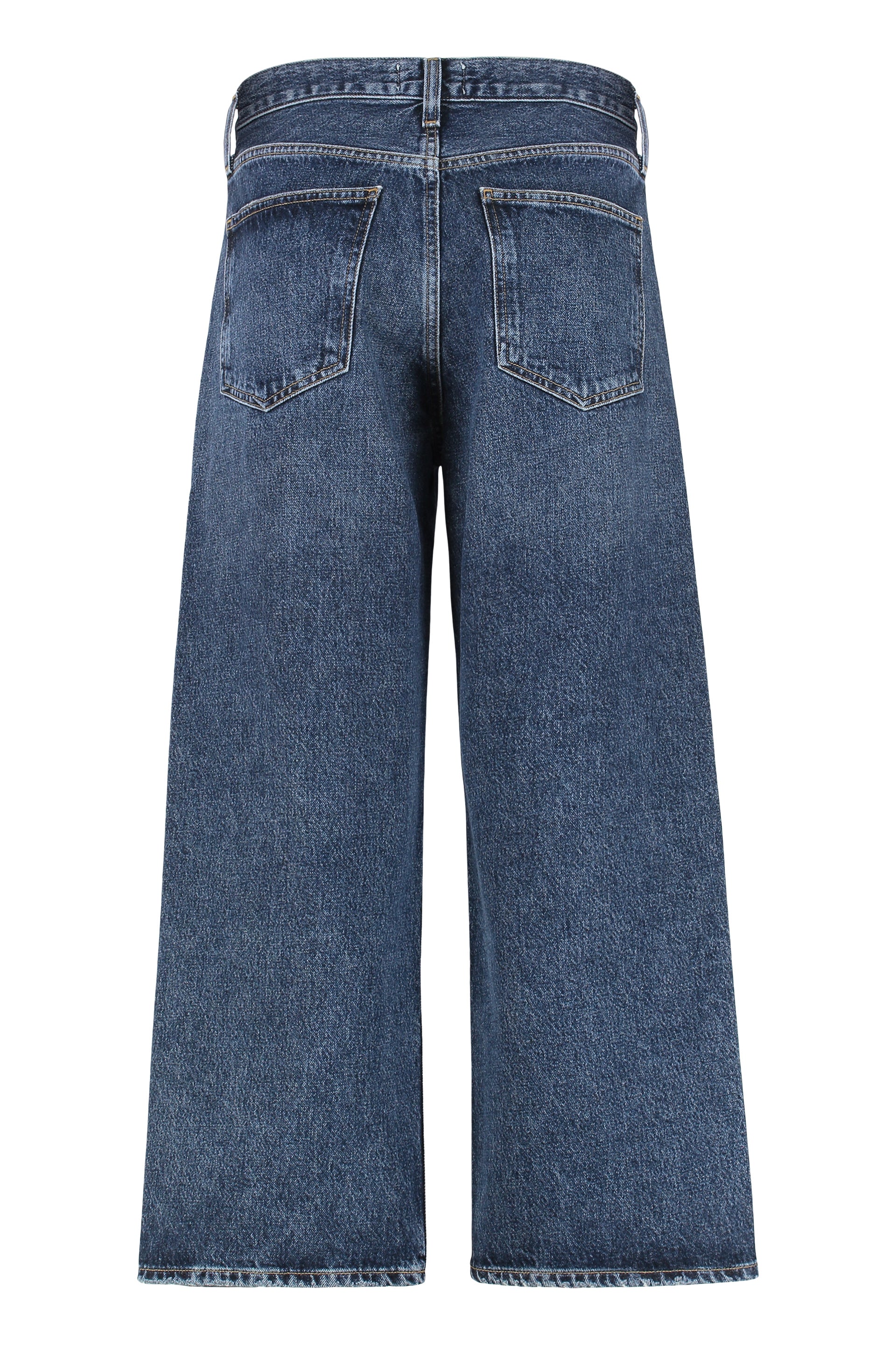 AGOLDE Cropped High-Waisted Jeans