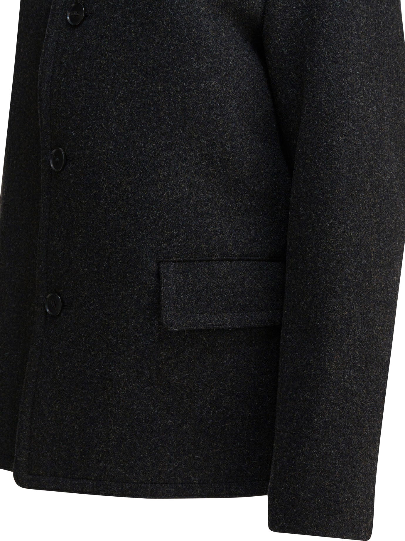 AURALEE Men's Charcoal Wool Jacket