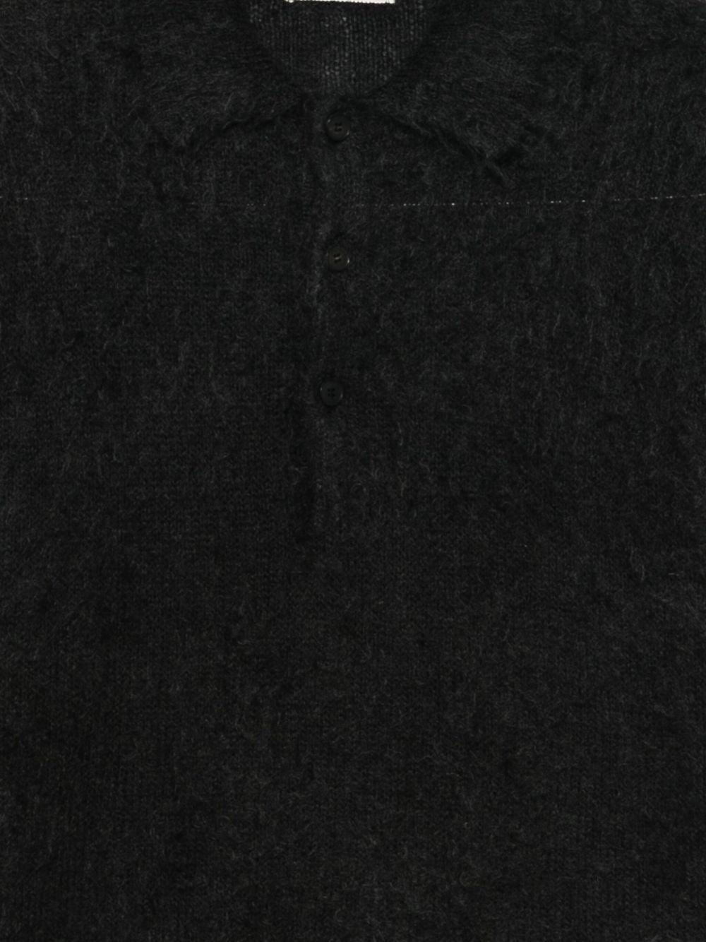 AURALEE Men's Wool Polo Shirt