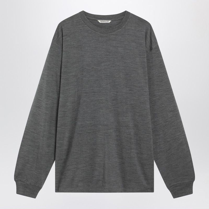 AURALEE Men's Wool Crewneck Sweater