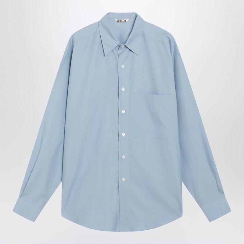 AURALEE Light Cotton Button-Up Shirt for Men