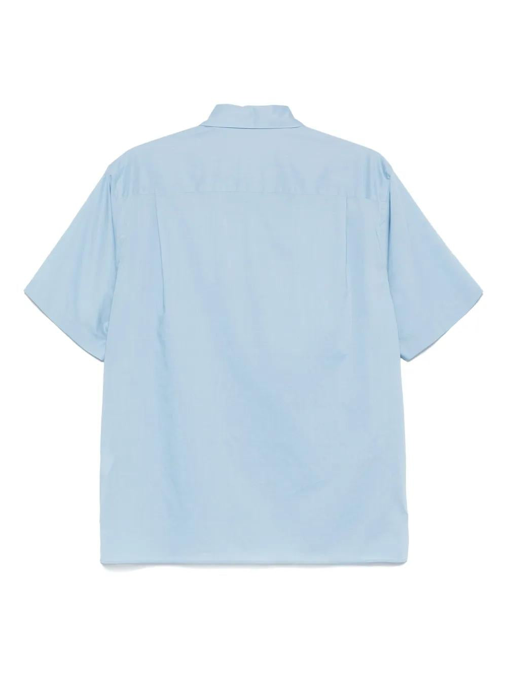 AURALEE Mini Cotton Shirt with Front Button Fastening for Men
