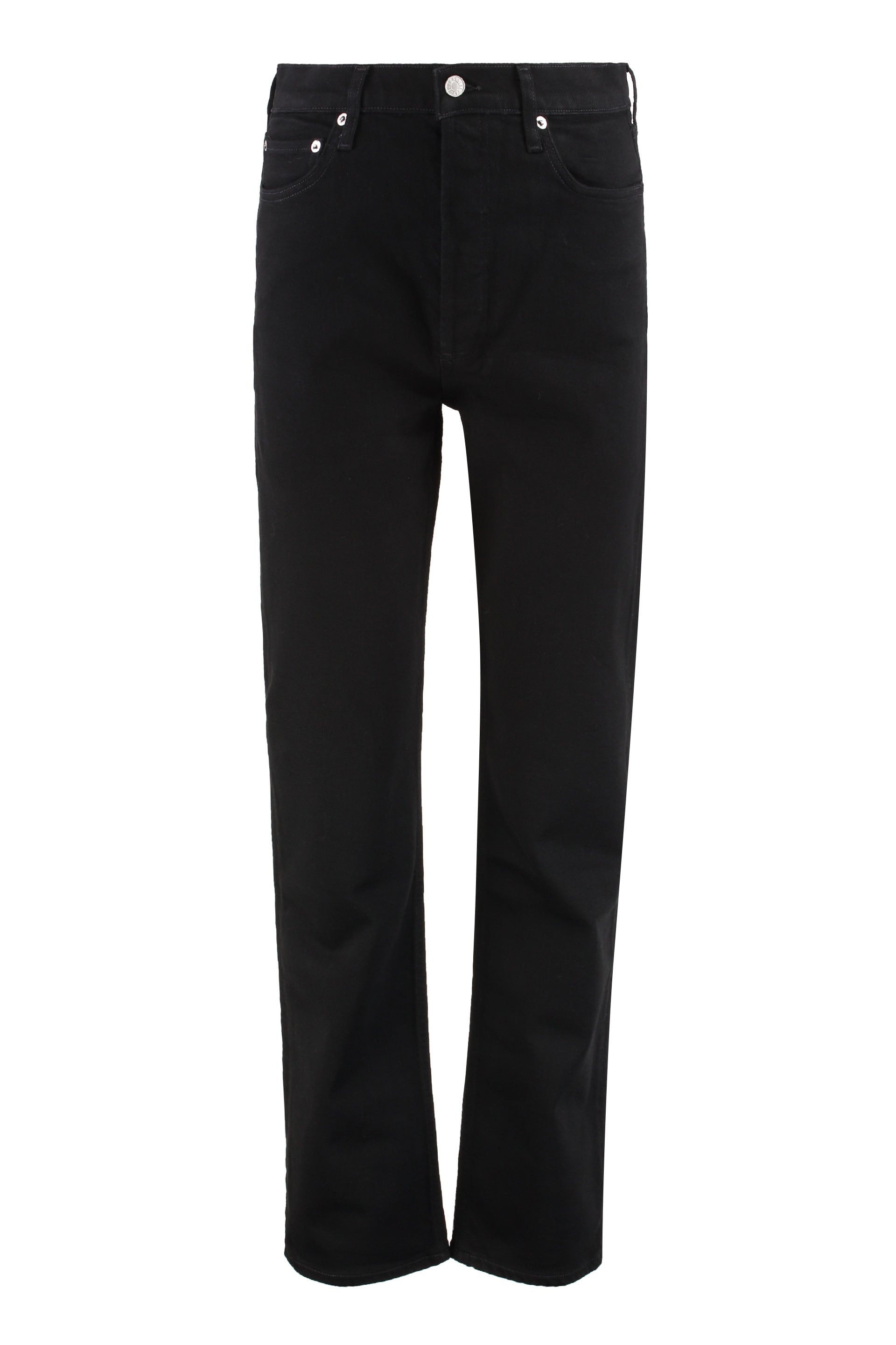 AGOLDE High-Waisted Straight-Leg Jeans