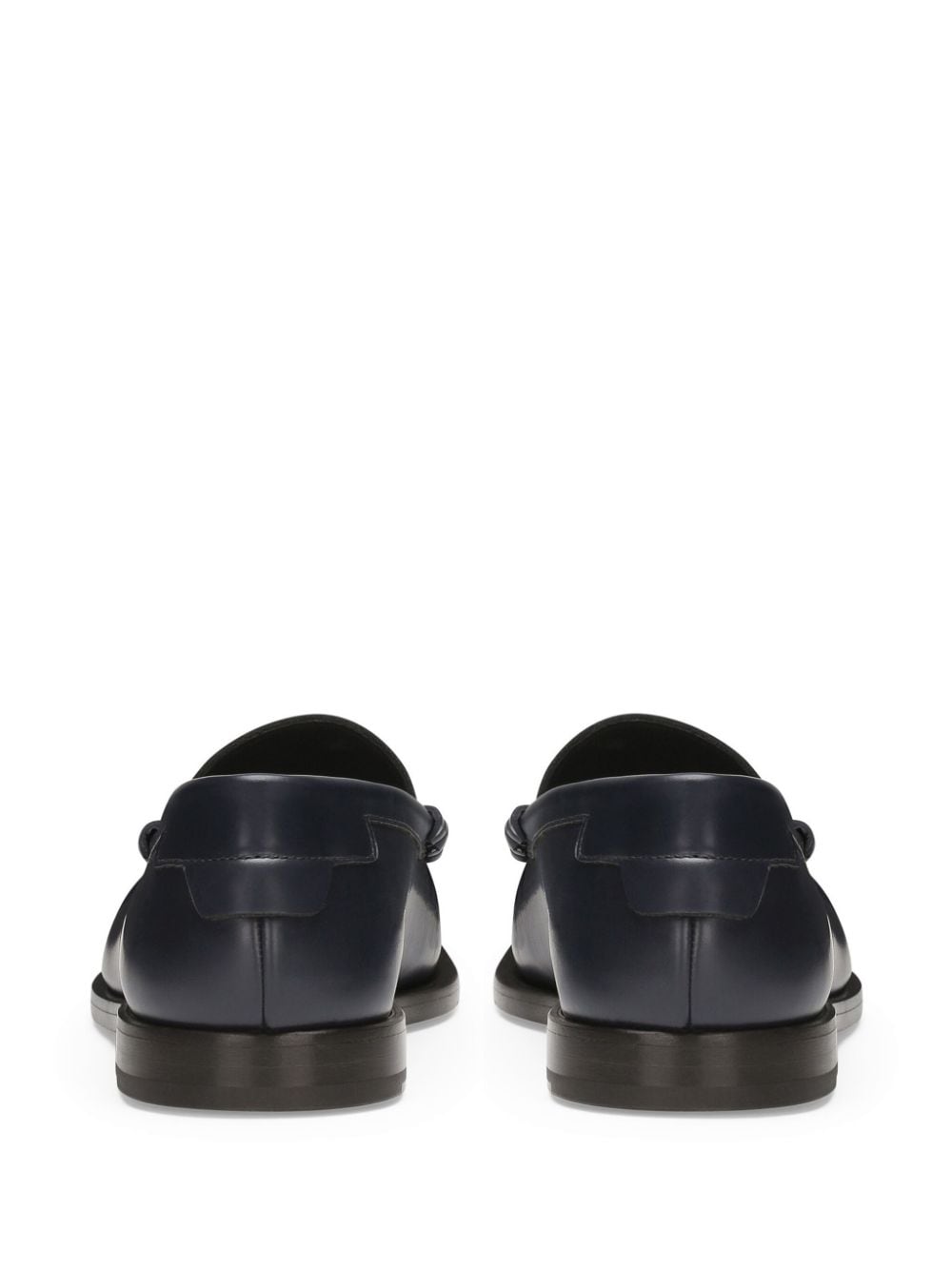 DOLCE & GABBANA Classic Logo Detail Leather Loafers
