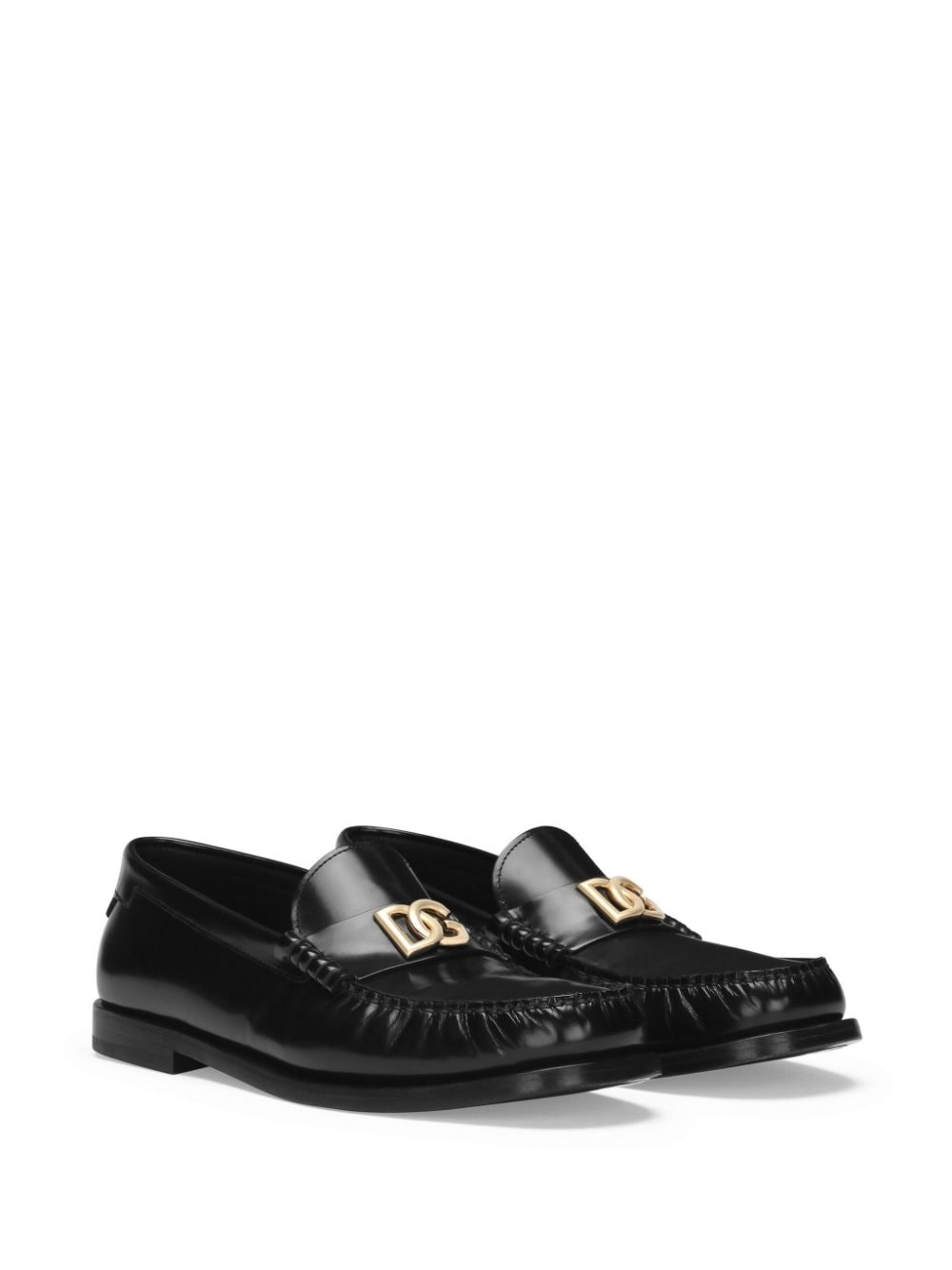 DOLCE & GABBANA Leather Slip-On Moccasins for Men