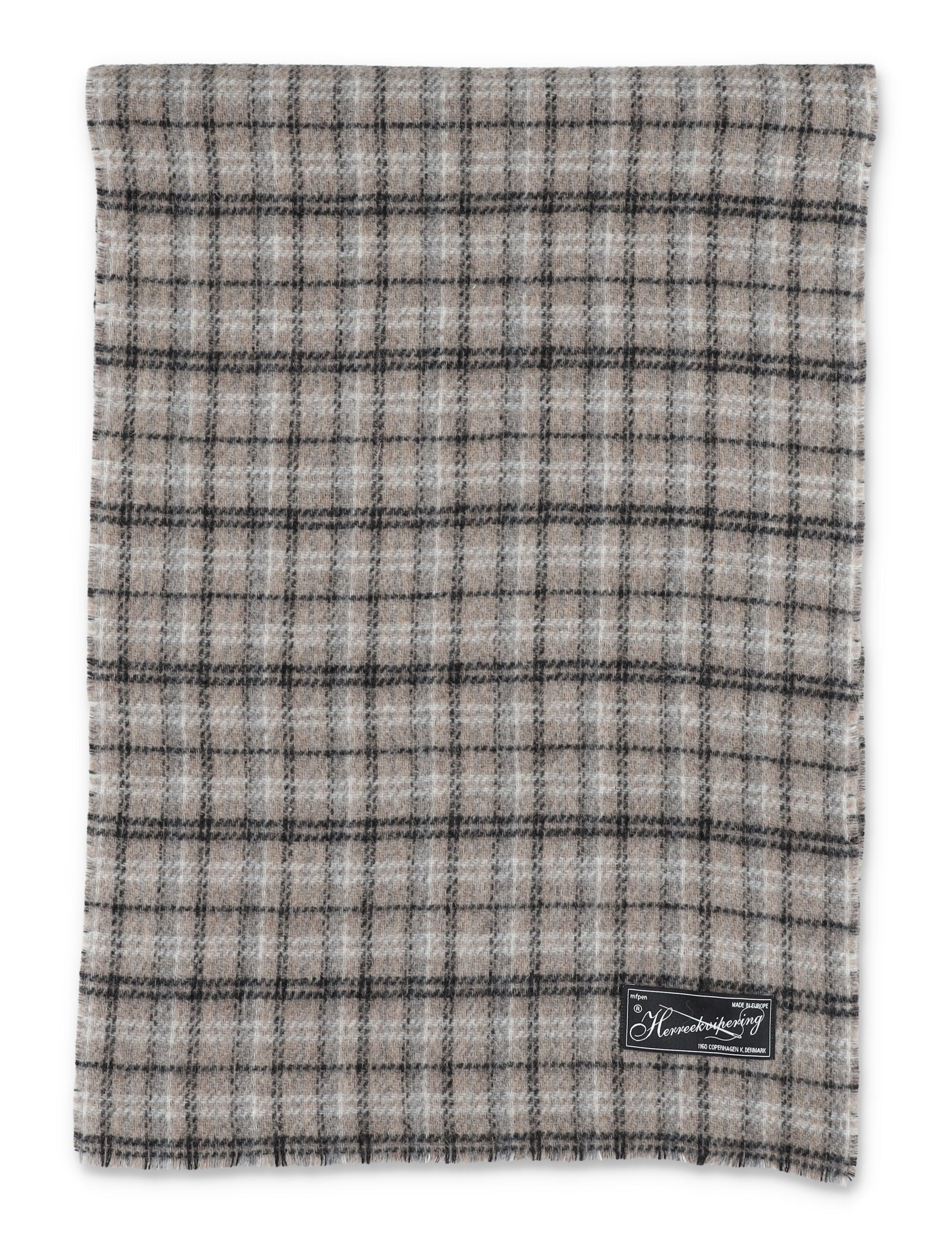 MFPEN Double Face Check Wool Scarf for Men