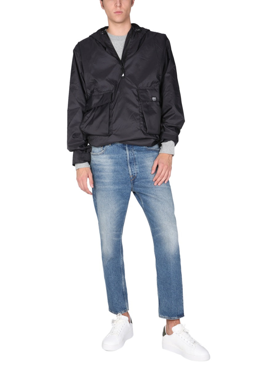 ARKAIR Men's Waterproof Mini-Ripstop Jacket with Hood and Tall Neck