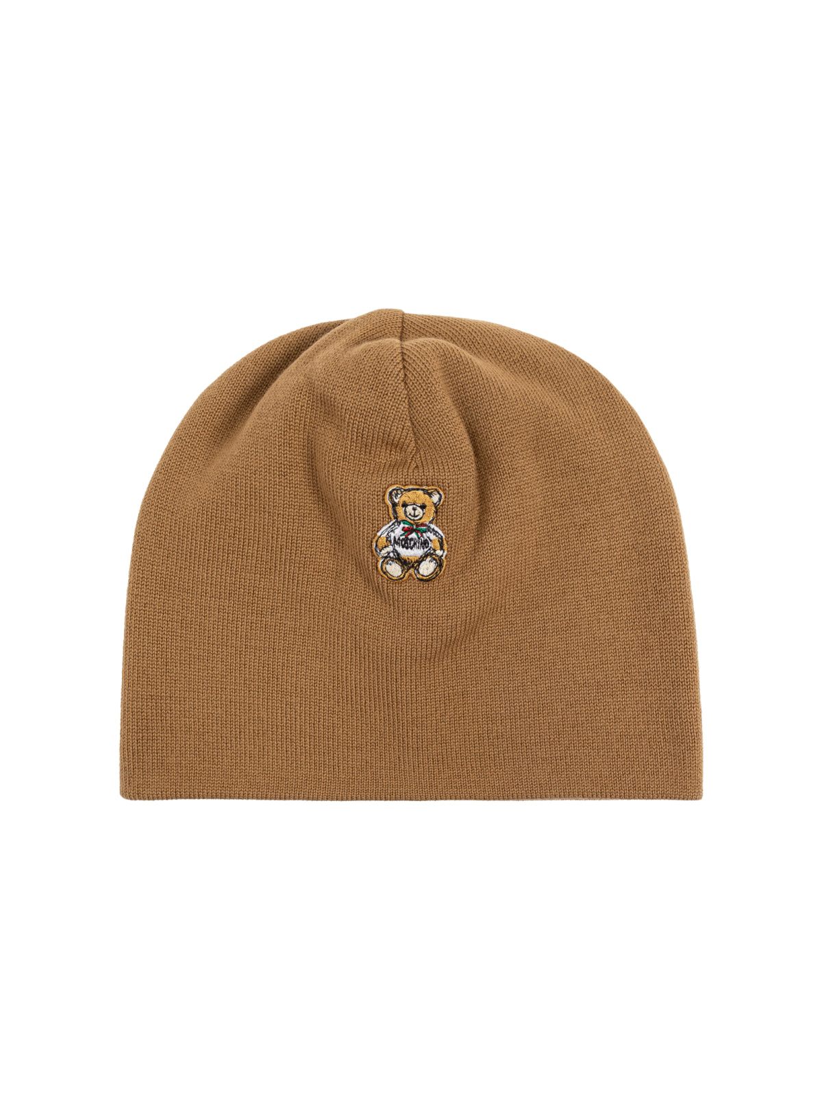 MOSCHINO COUTURE Teddy Bear Logo Beanie Hat for Men
