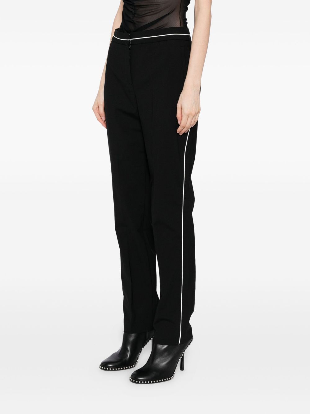 KARL LAGERFELD Women's Tailored Pants with Stripes - Size 8