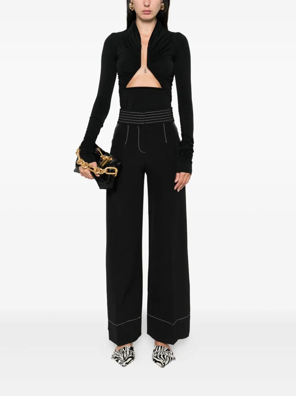 KARL LAGERFELD Contrast Stitch Pants for Women