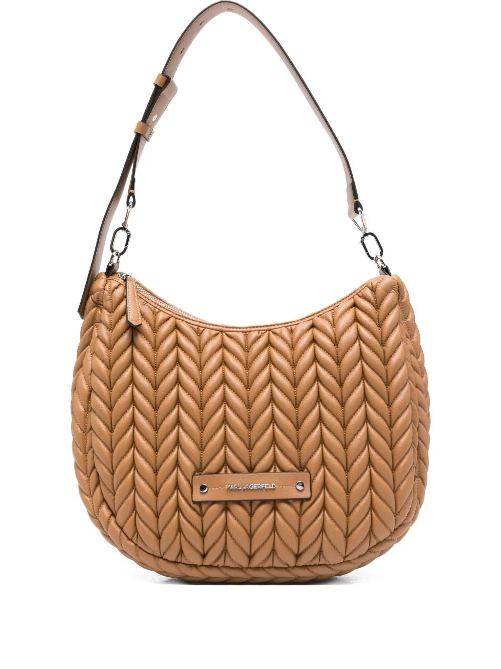 KARL LAGERFELD Woven Hobo Handbag