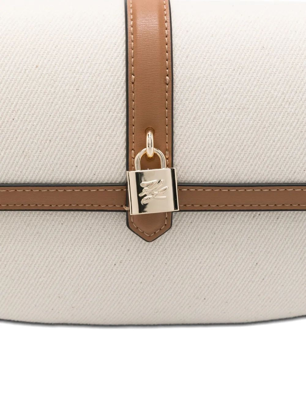 KARL LAGERFELD Mini Padlock Canvas Tote Bag
