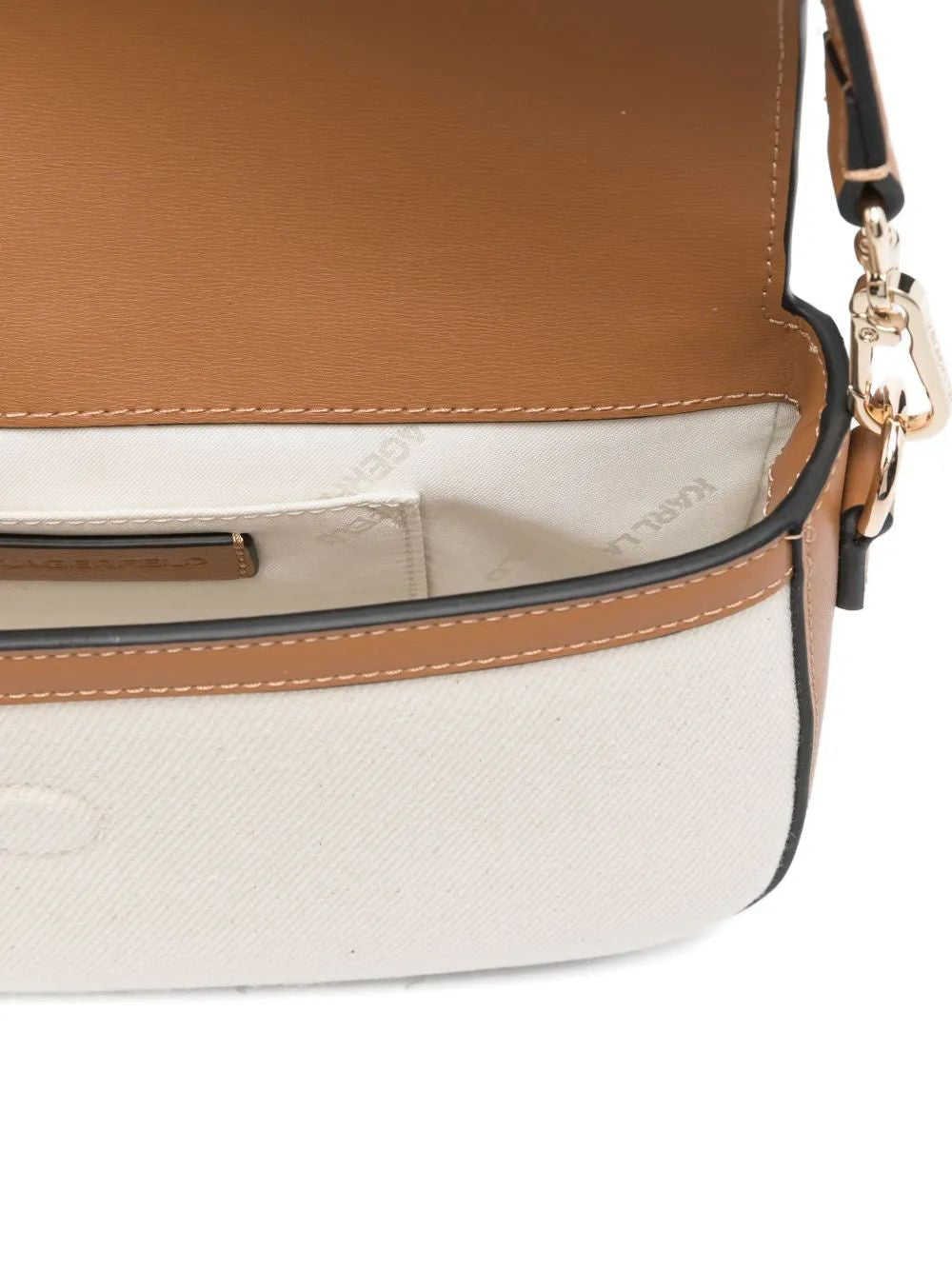 KARL LAGERFELD Mini Padlock Canvas Tote Bag