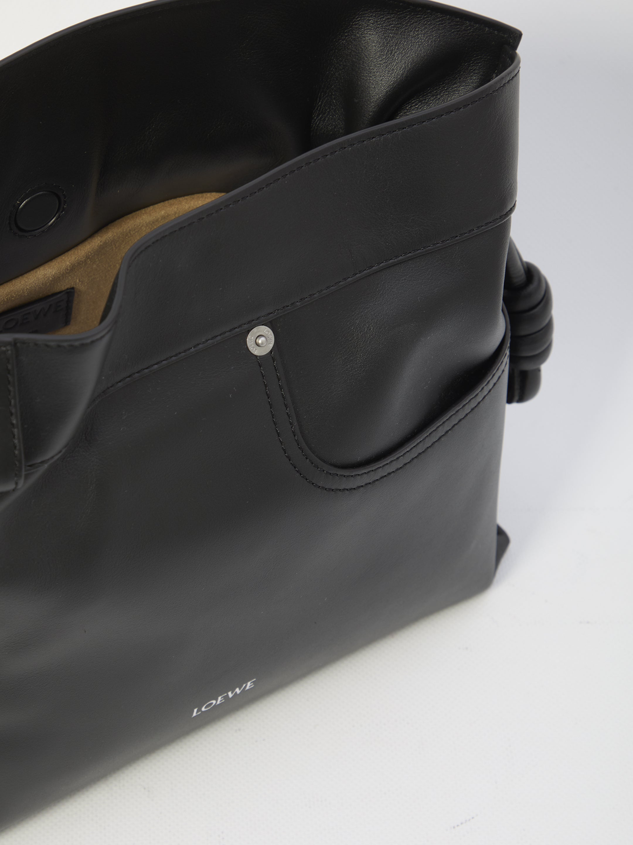 LOEWE Mini Trouser-Inspired Handbag with Drawstring Closure and Adjustable Strap
