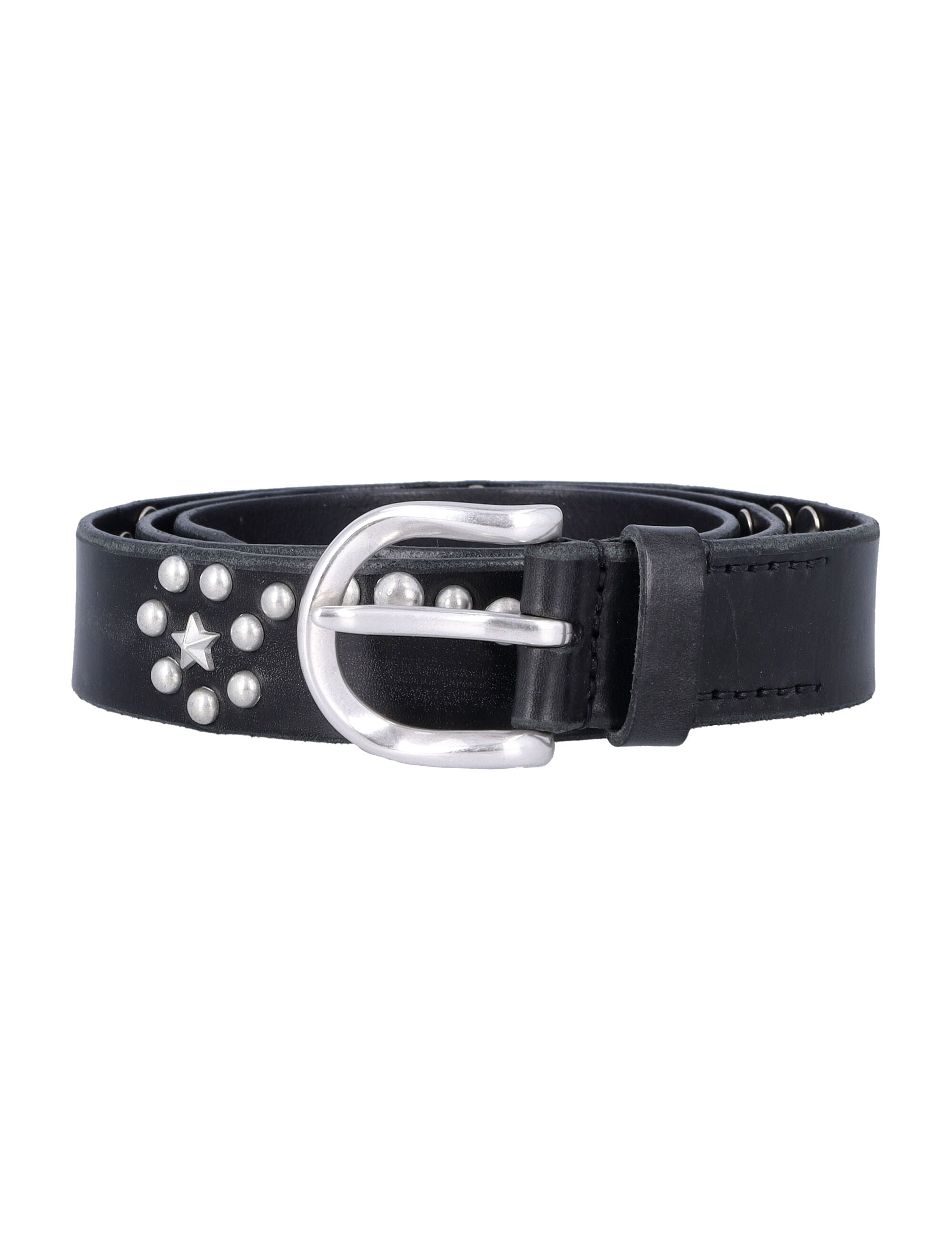 OUR LEGACY Star Fall Leather Belt - 3.5 cm Height