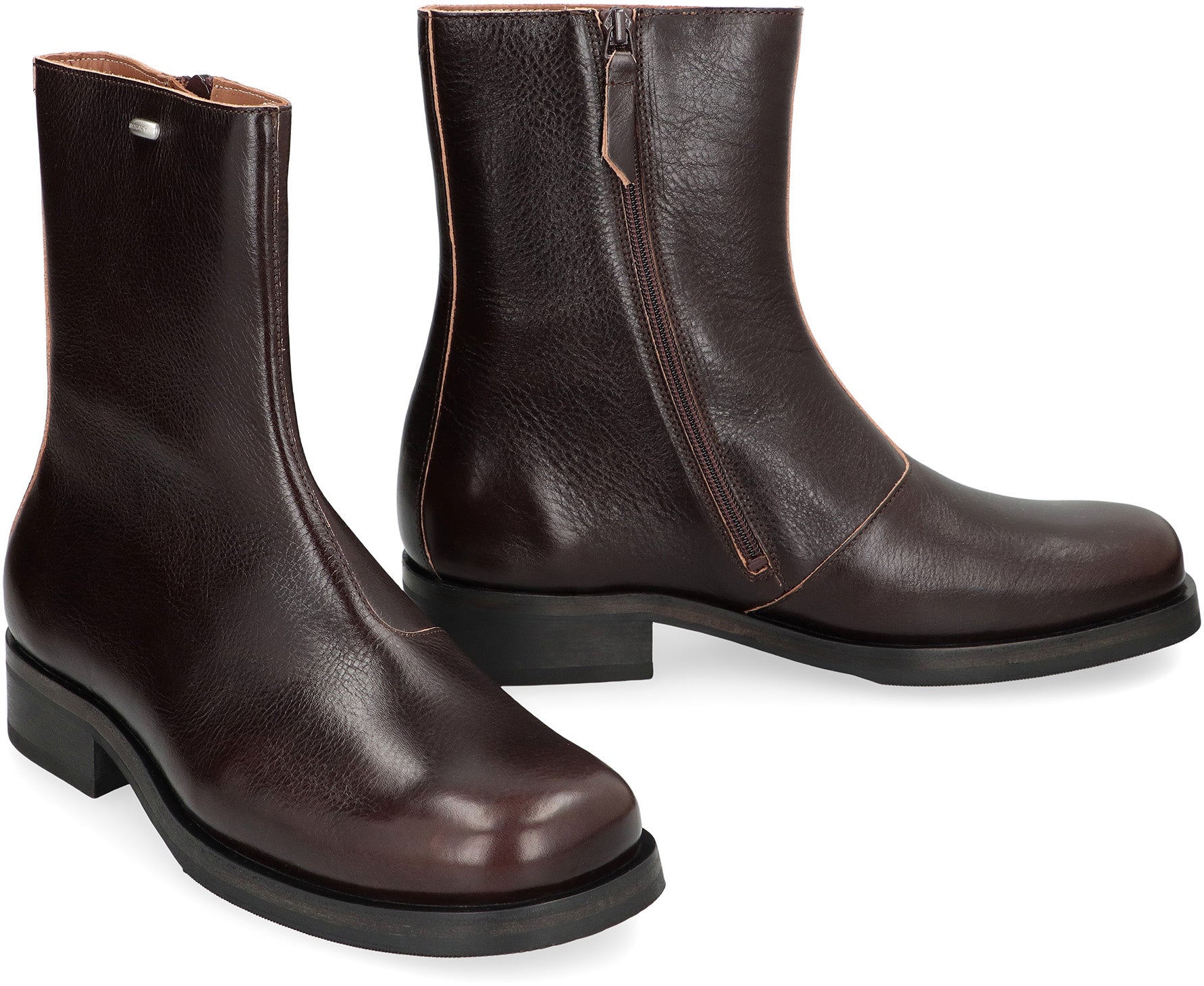 OUR LEGACY Leather Boots with Side Zip Closure