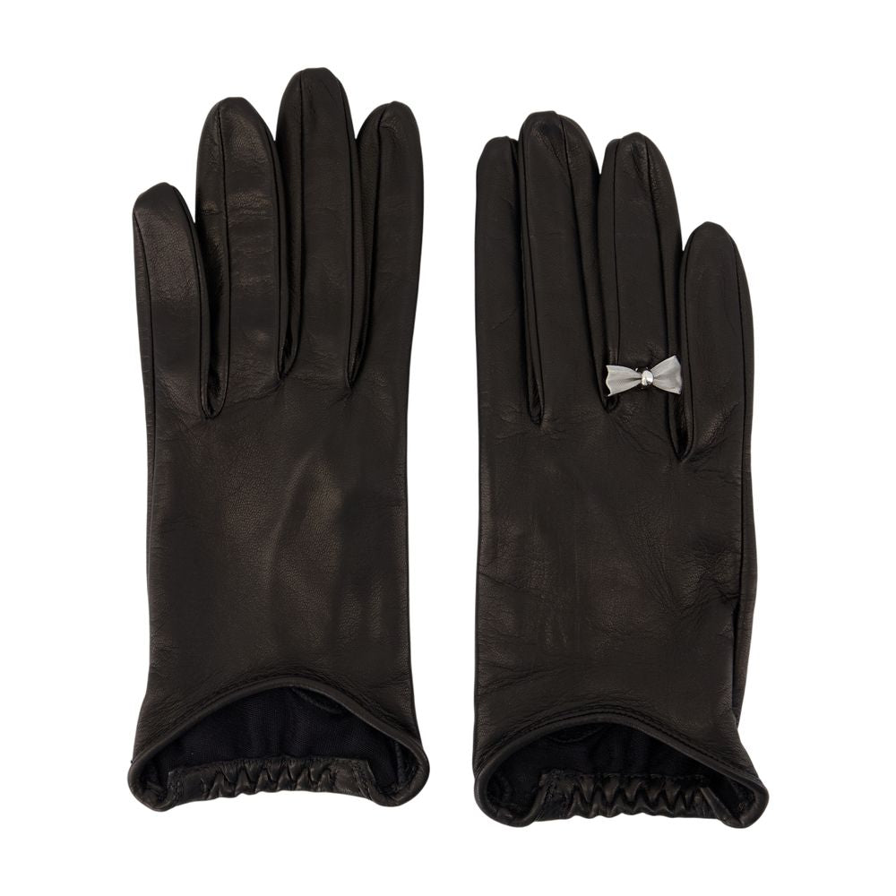OUR LEGACY Leather Gloves with Bow Detail