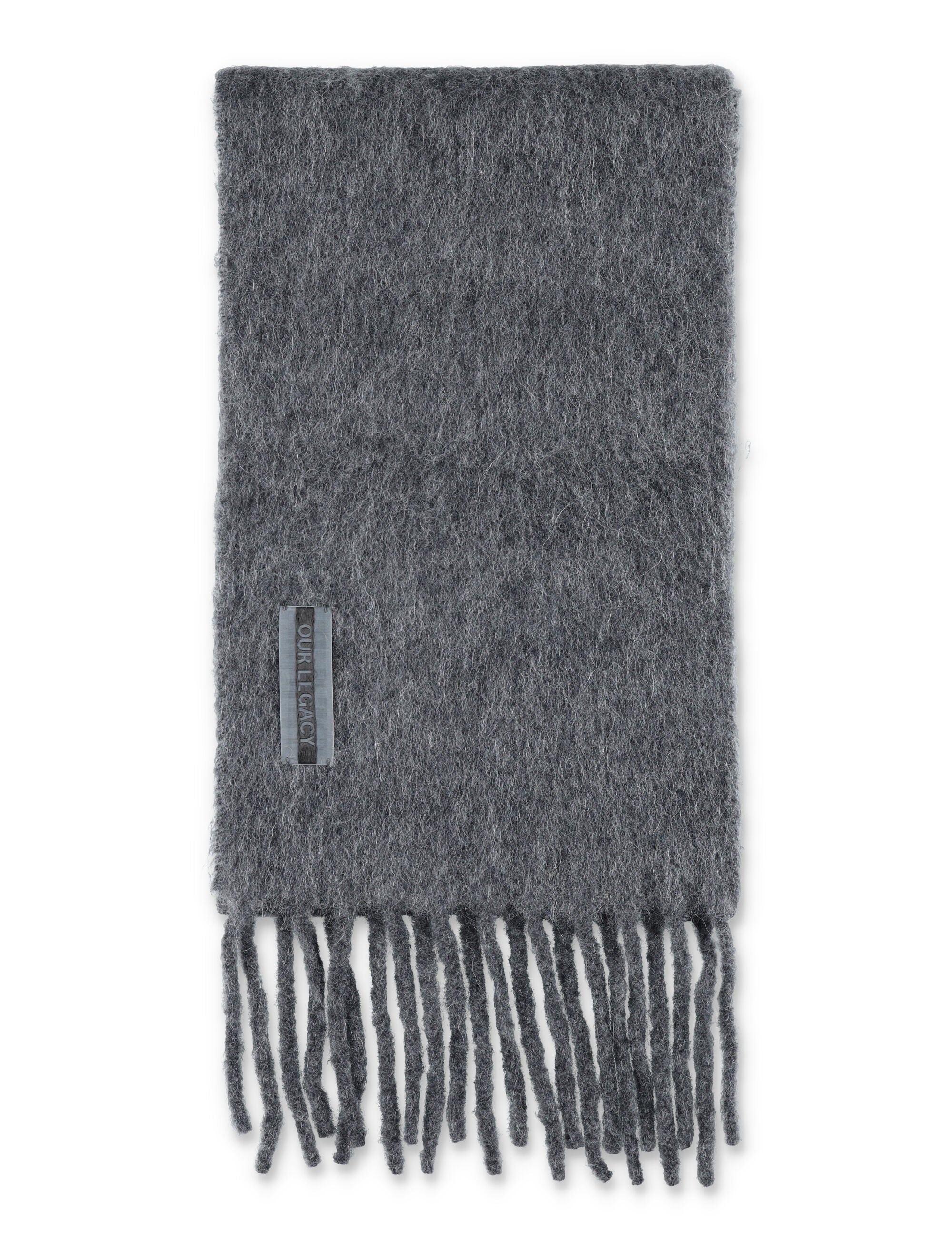 OUR LEGACY Alpaca Wool Scarf with Fringes - 185 x 29 CM