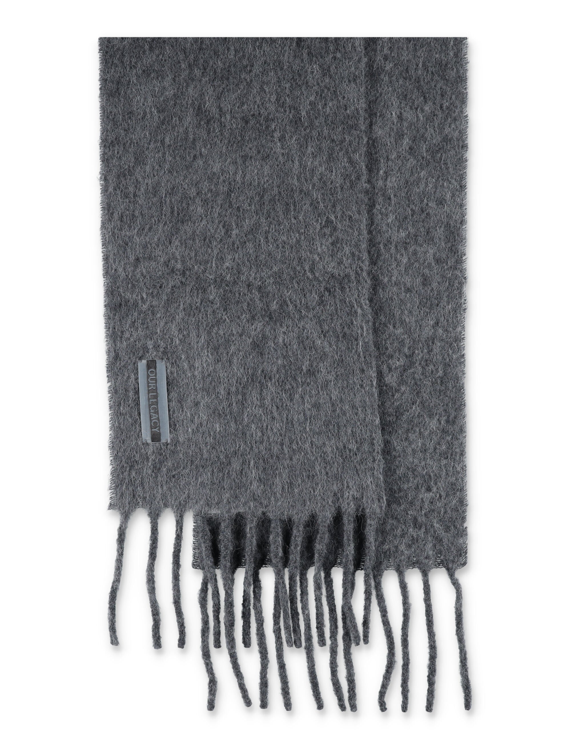 OUR LEGACY Alpaca Wool Scarf with Fringes - 185 x 29 CM