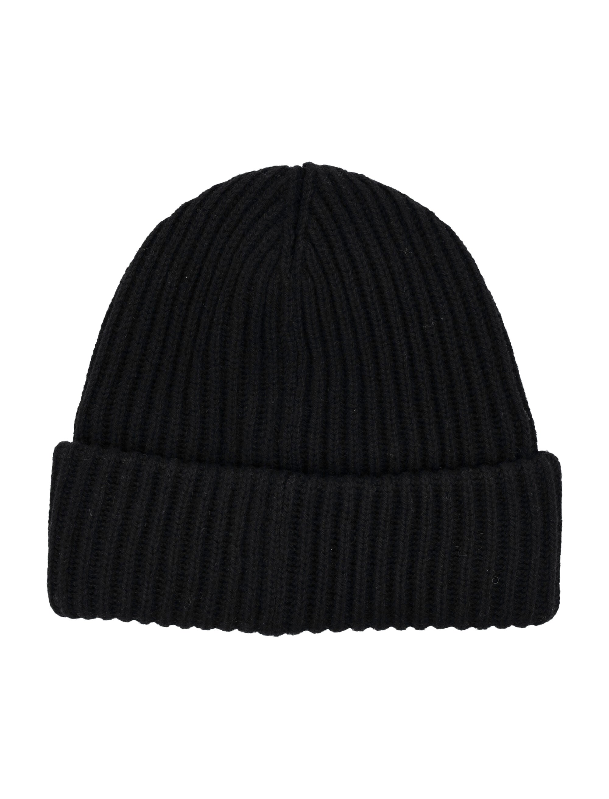 GANNI Wool Beanie with Upturned Hem