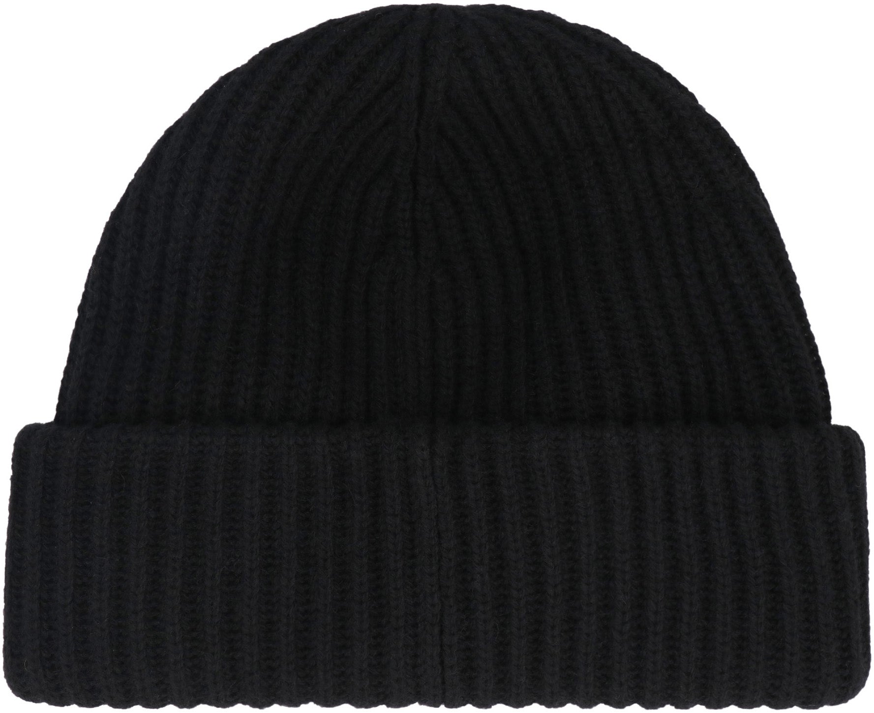 GANNI Wool Beanie with Upturned Hem