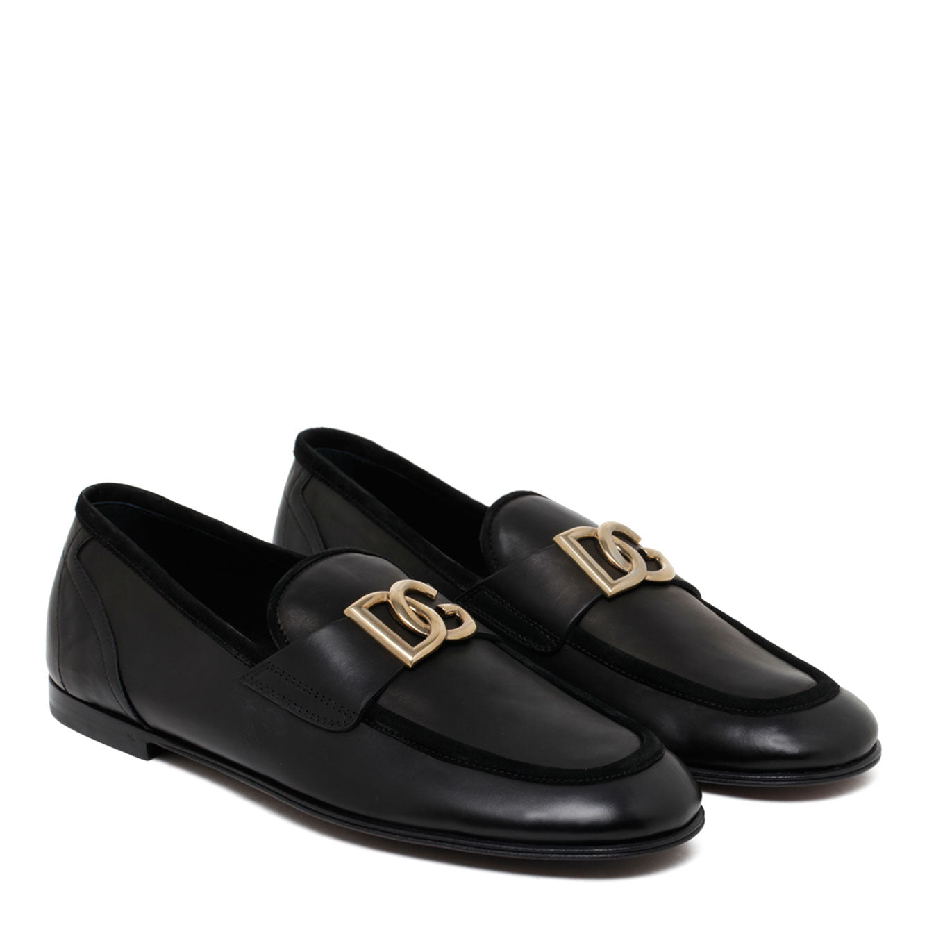 DOLCE & GABBANA Luxury Calfskin Flat Shoes for Men