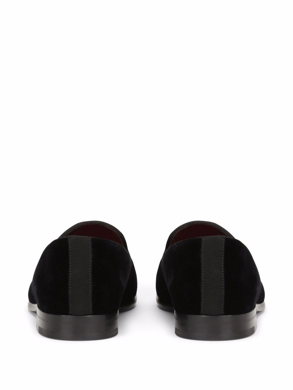 DOLCE & GABBANA Velvet Logo Loafers