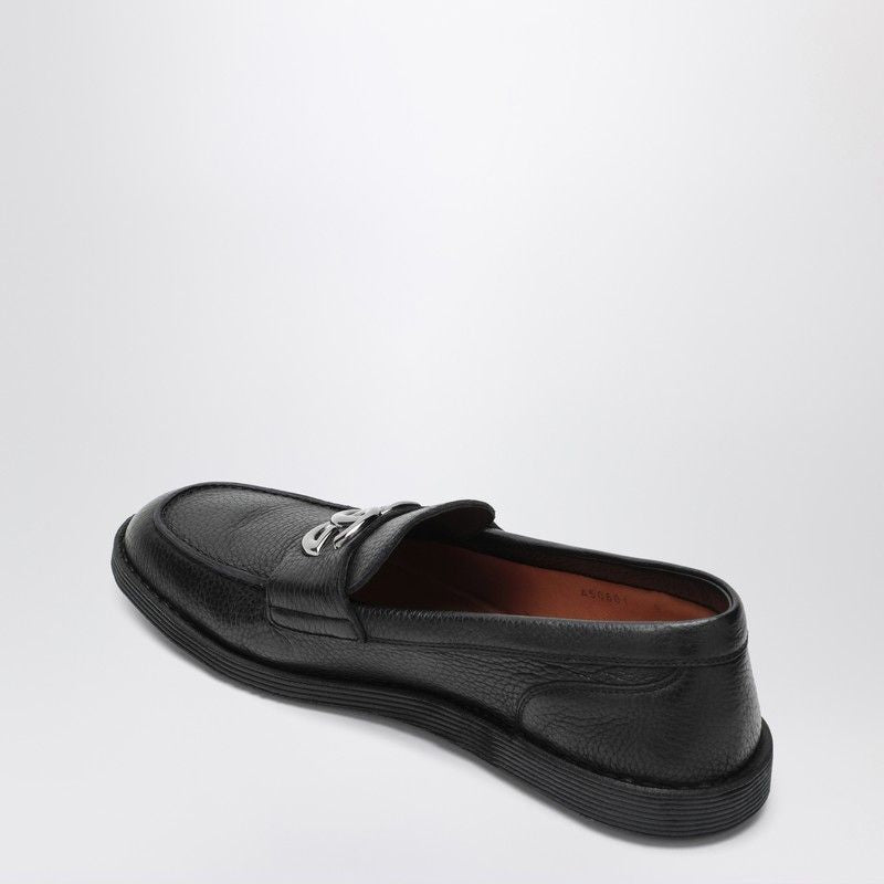 DOLCE & GABBANA Leather Loafers with DG Logo