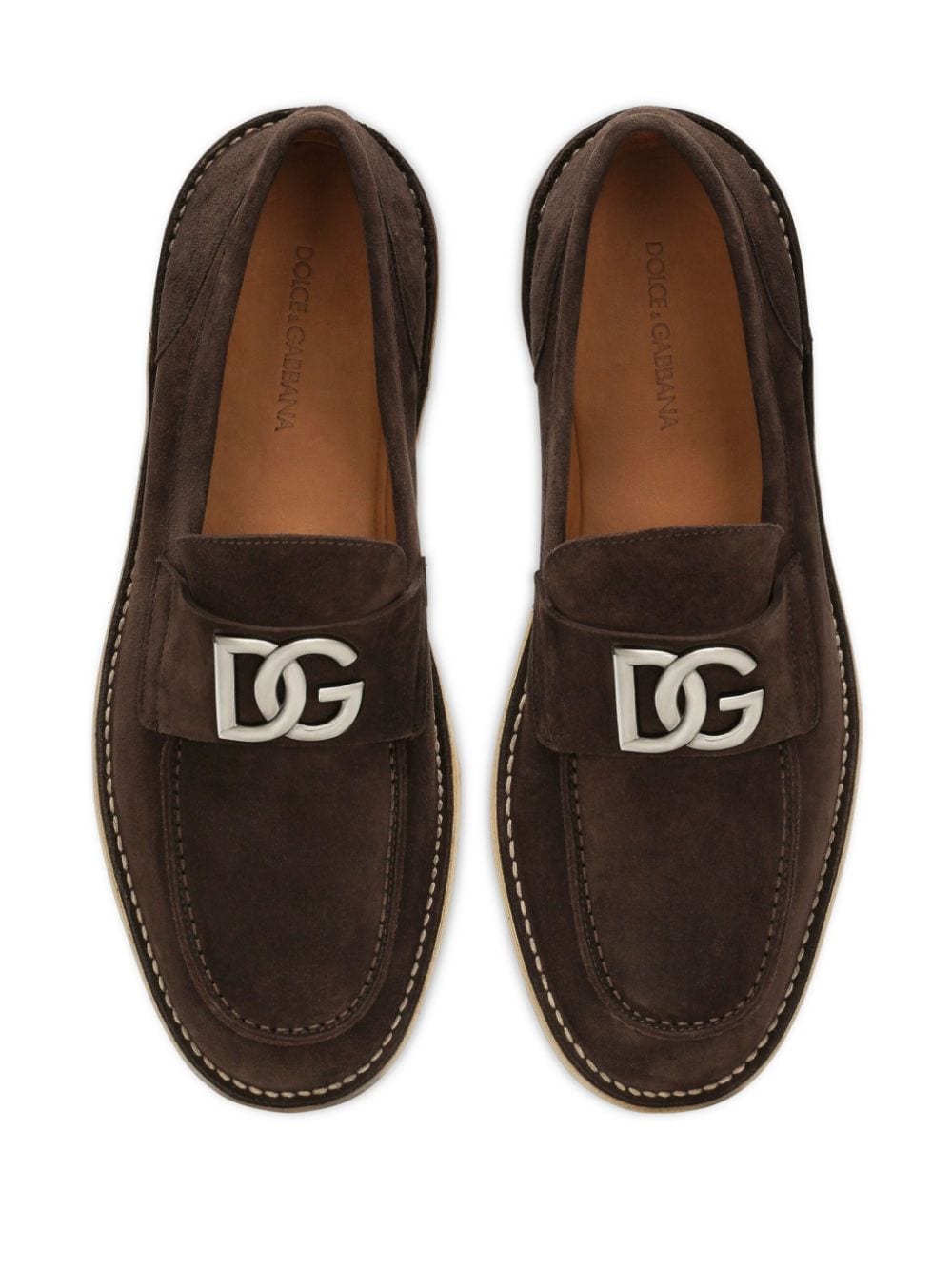 DOLCE & GABBANA Men's Suede Slip-On Shoes