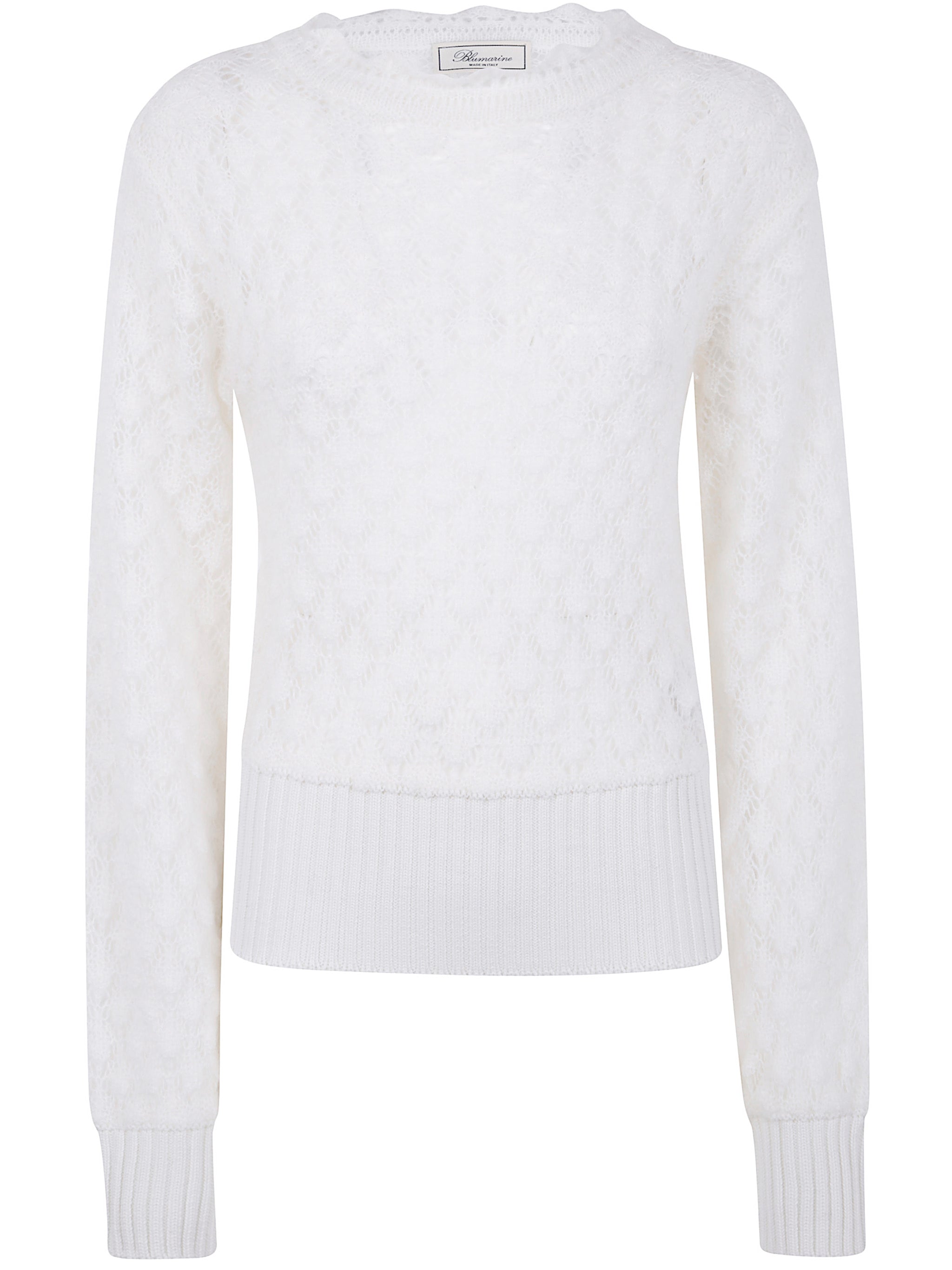 BLUMARINE Crew Neck Knit Sweater for Women - FW25