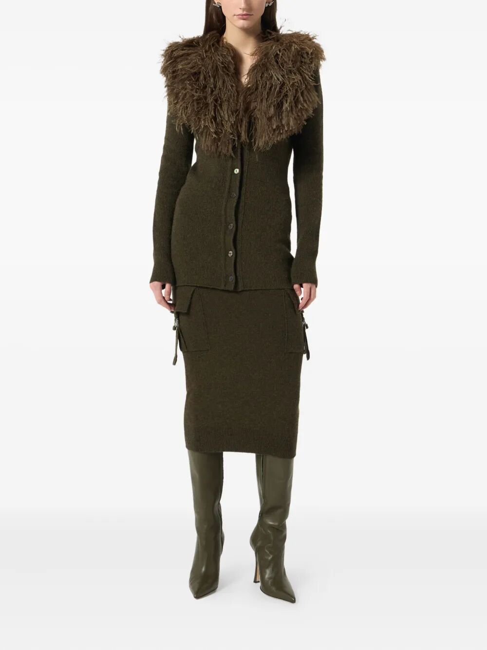 BLUMARINE Knit Cardigan for Women - FW25 Collection