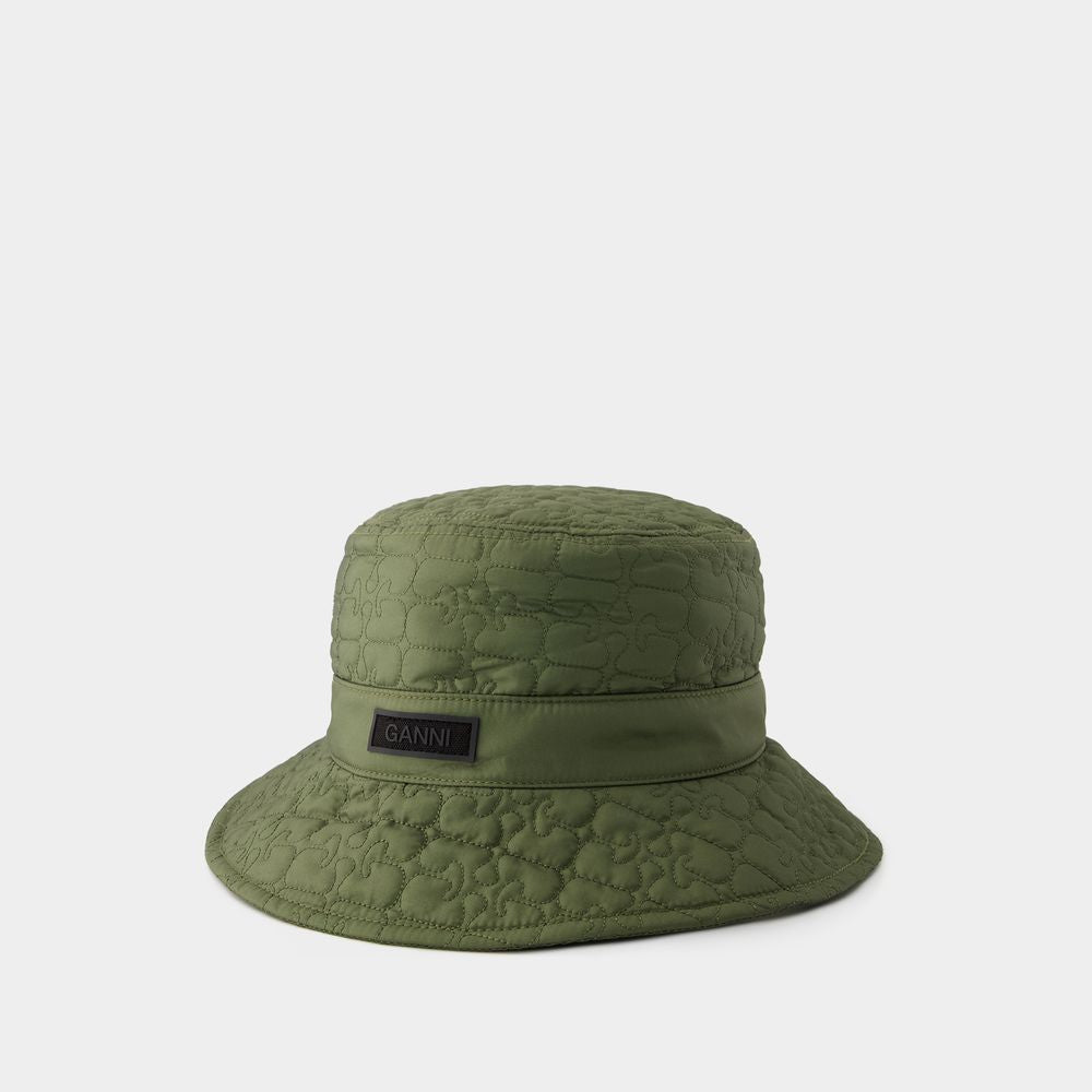 GANNI Quilted Tech Bucket Hat