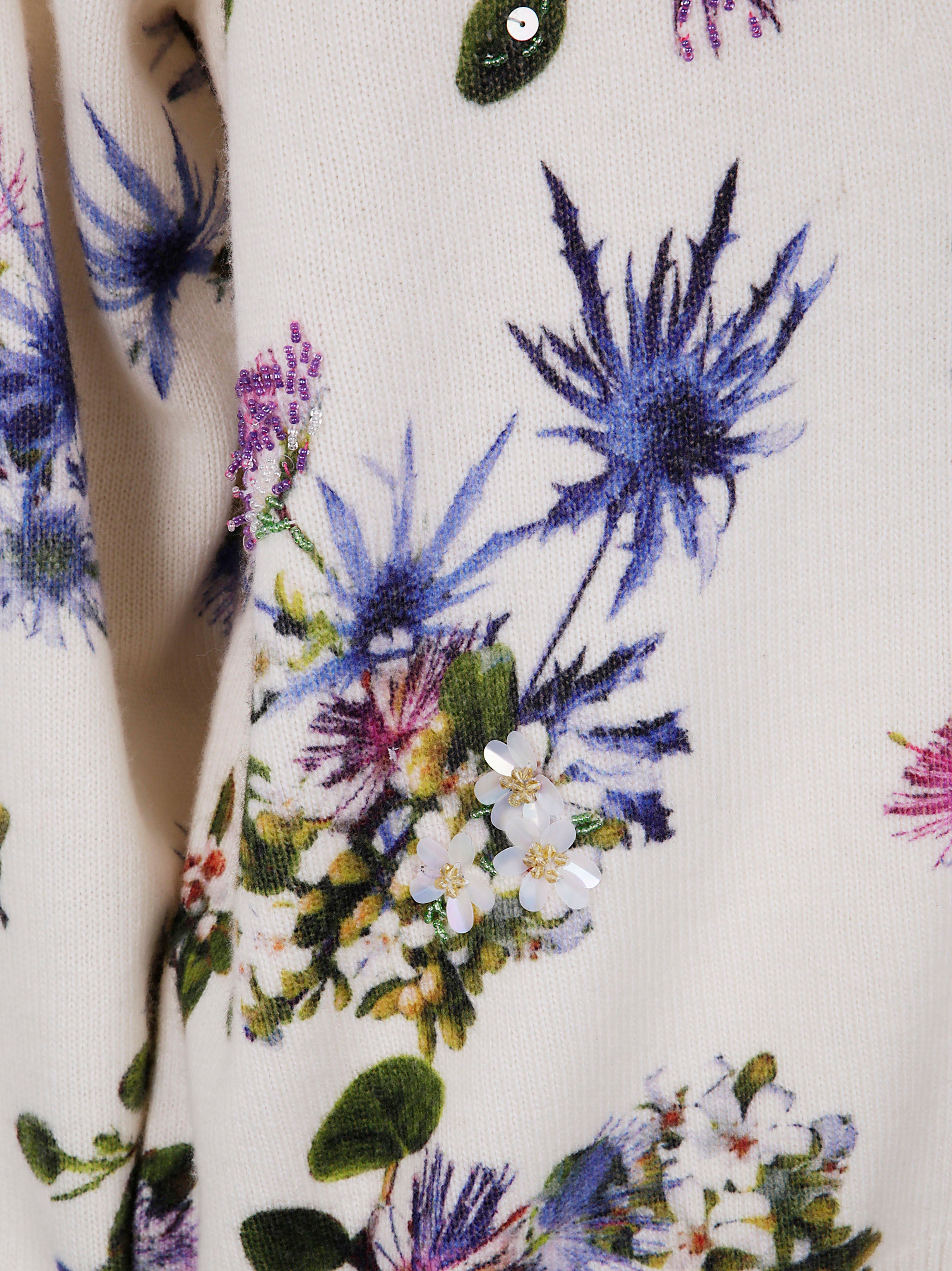 BLUMARINE Printed Cardigan Knit Sweater for Women