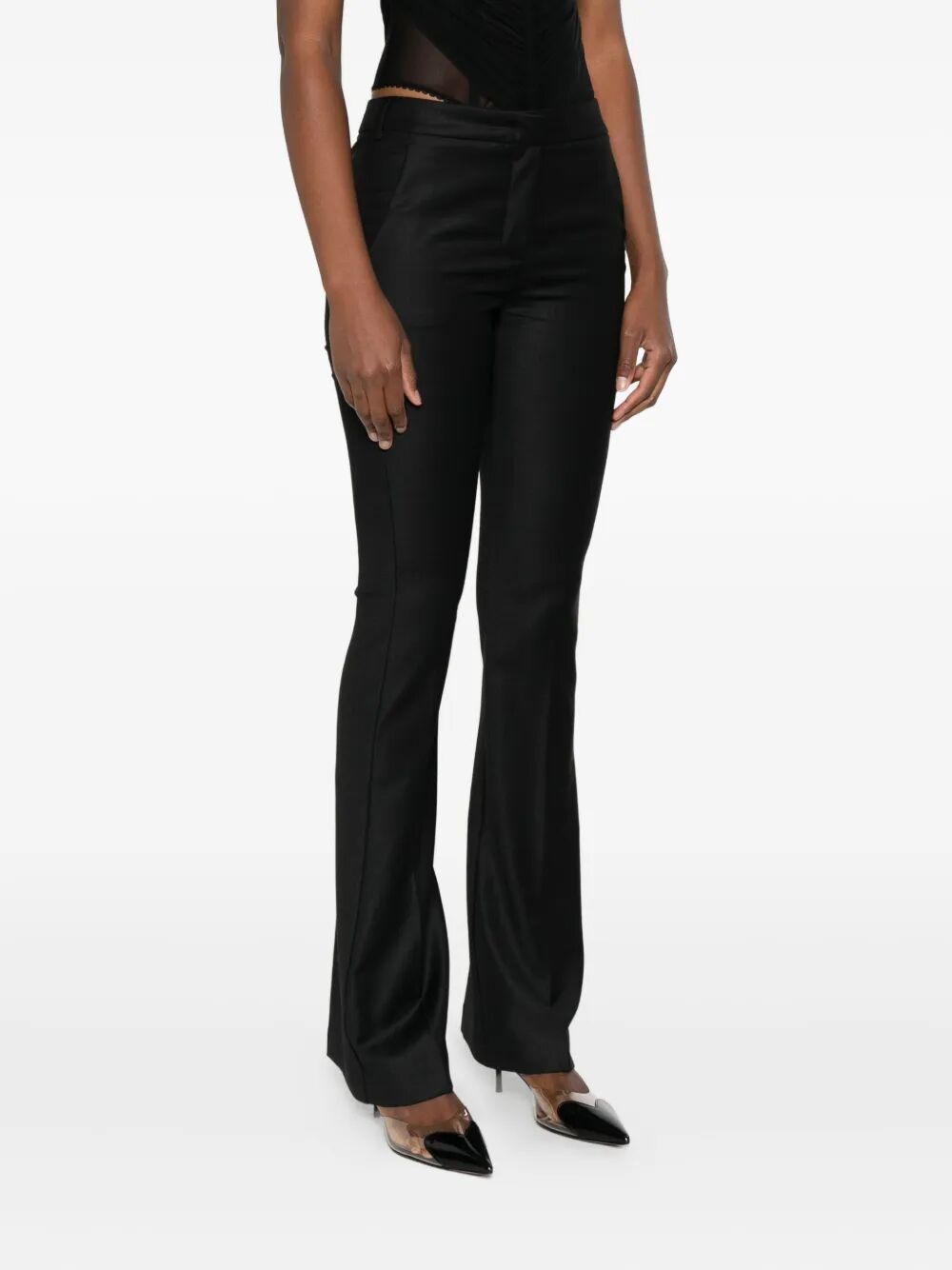 BLUMARINE Flared Twill Pants for Women